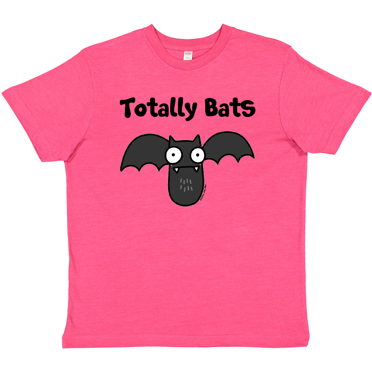 Inktastic TOTALLY BATS Youth T-Shirt Bat Crazy Cute Kids Flossyandjim Tee Child - Picture 2 of 3