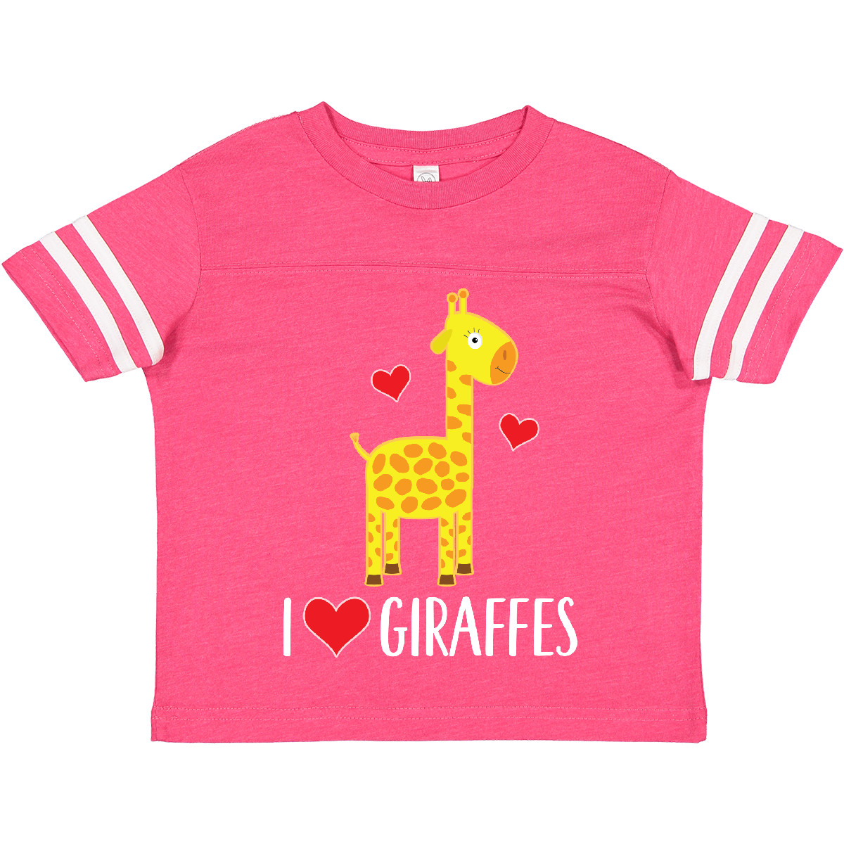 Inktastic I Love Giraffes Zoo Animal Toddler T-Shirt Animals Cute African Gift - Picture 3 of 8
