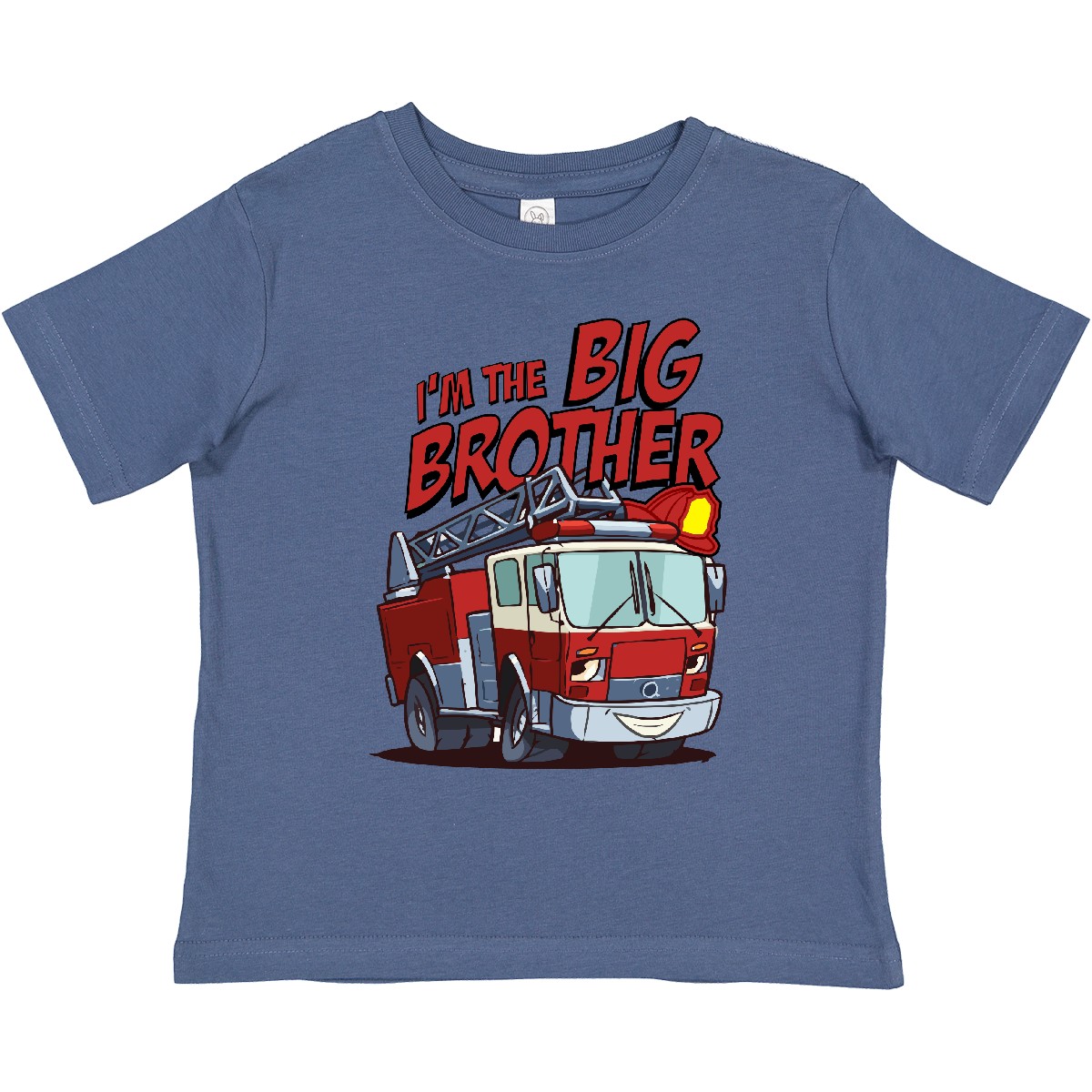 T-Shirt Inktastic Big Brother Feuerwehrauto Kleinkind Motor Geschenk Kind Vorschulkind - Bild 5 von 13