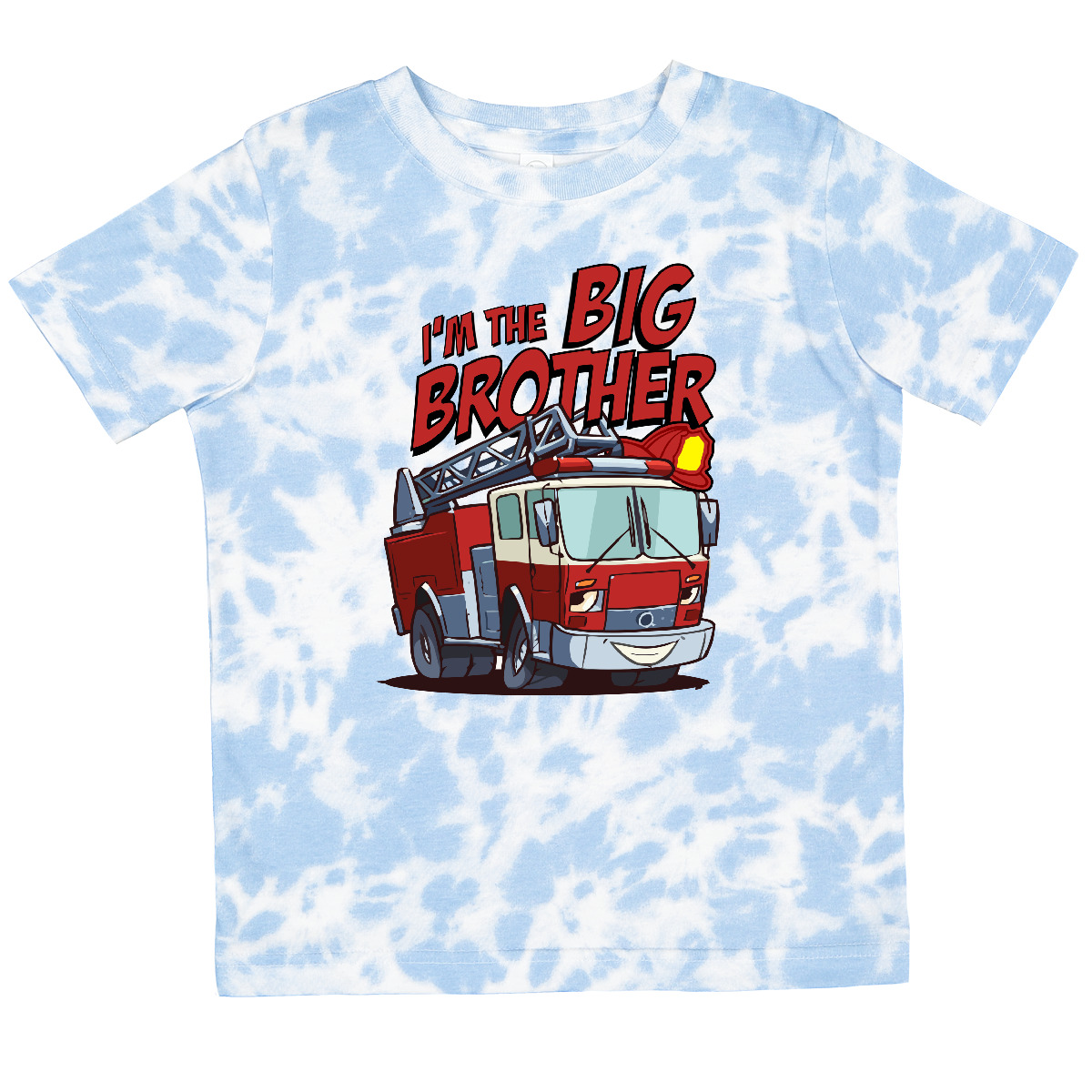 T-Shirt Inktastic Big Brother Feuerwehrauto Kleinkind Motor Geschenk Kind Vorschulkind - Bild 11 von 13