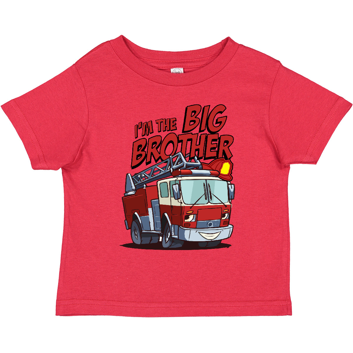 T-Shirt Inktastic Big Brother Feuerwehrauto Kleinkind Motor Geschenk Kind Vorschulkind - Bild 10 von 14