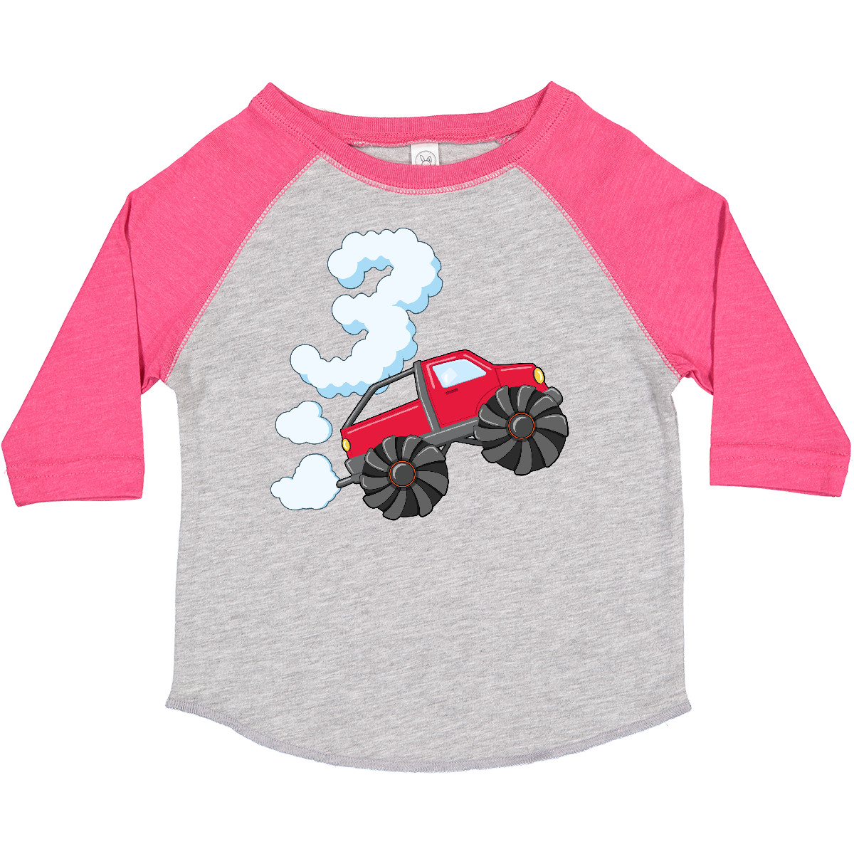 Inktastic 3rd Birthday Monster Truck Fun Toddler T-Shirt Birthdays 3 Three Years - Picture 4 of 9