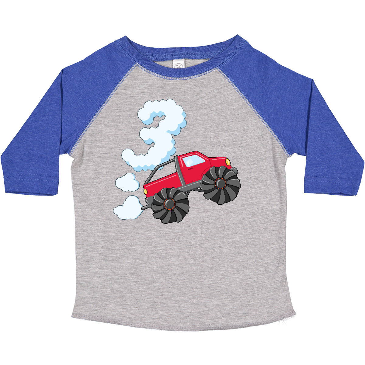 Inktastic 3rd Birthday Monster Truck Fun Toddler T-Shirt Birthdays 3 Three Years - Picture 5 of 9