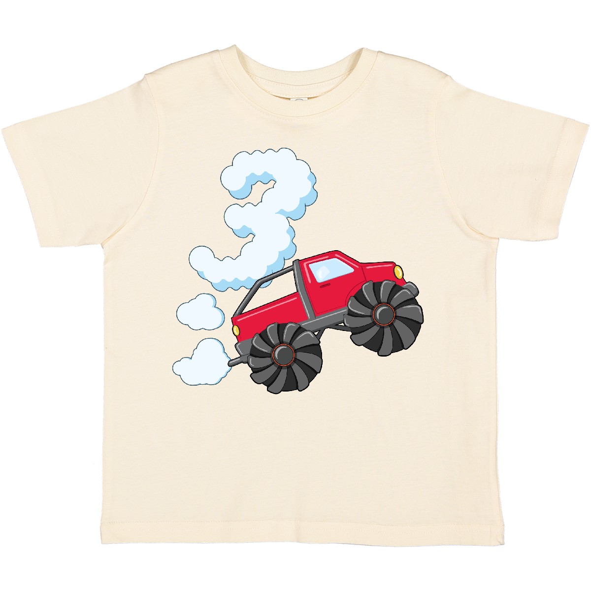Inktastic 3rd Birthday Monster Truck Fun Toddler T-Shirt Birthdays 3 Three Years - Picture 6 of 9