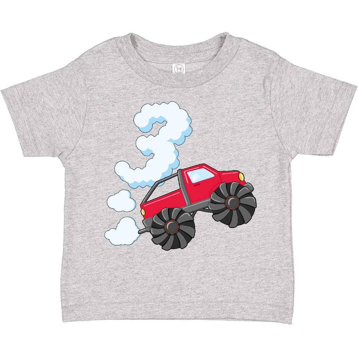 Inktastic 3rd Birthday Monster Truck Fun Toddler T-Shirt Birthdays 3 Three Years - Picture 3 of 9