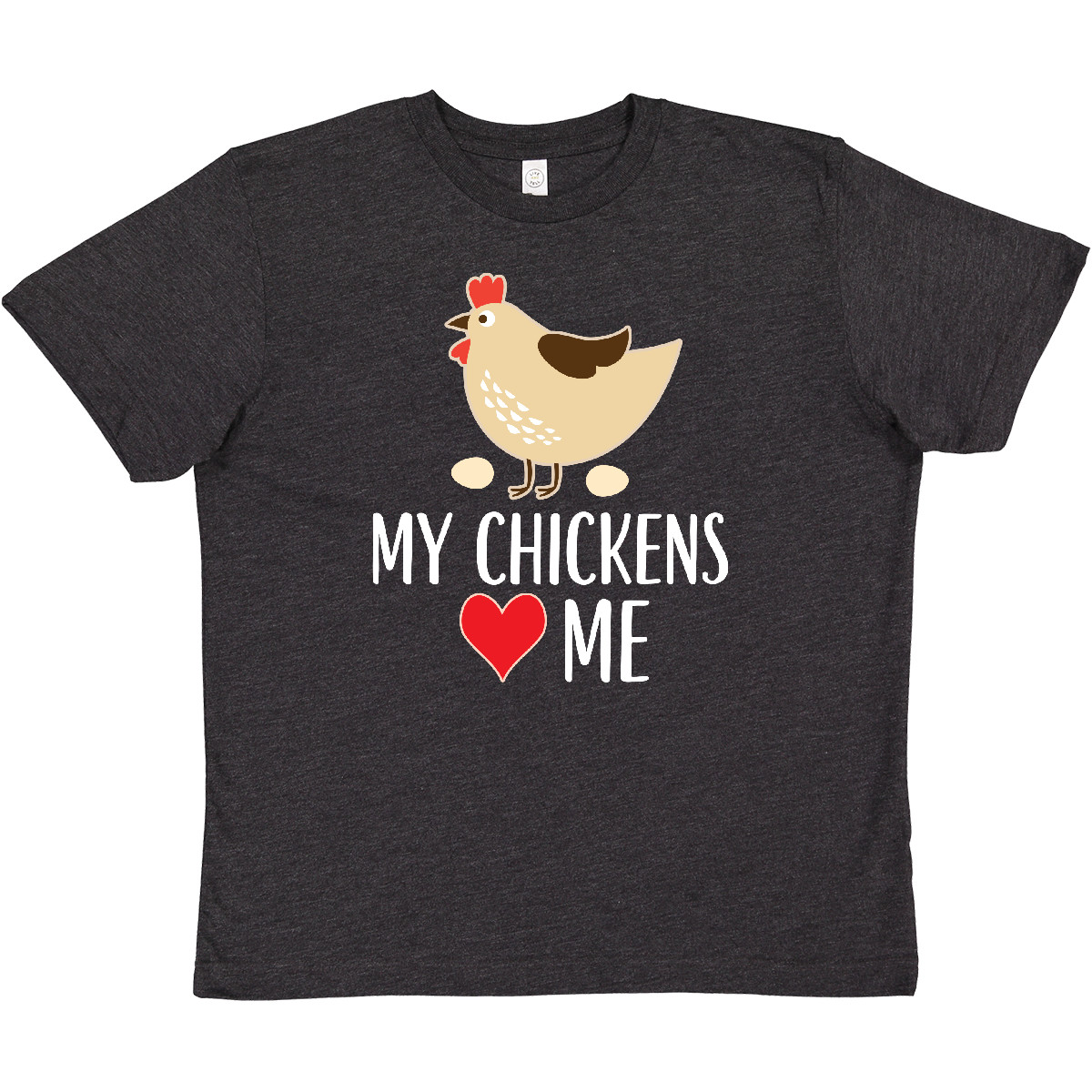Inktastic My Chickens Love Me Youth T-Shirt Farm Fresh Animals Pets Funny Tee - Picture 4 of 6