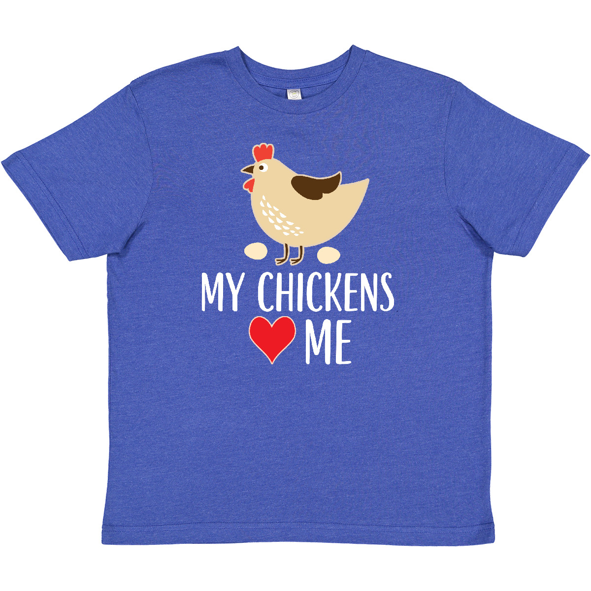 Inktastic My Chickens Love Me Youth T-Shirt Farm Fresh Animals Pets Funny Tee - Picture 6 of 6