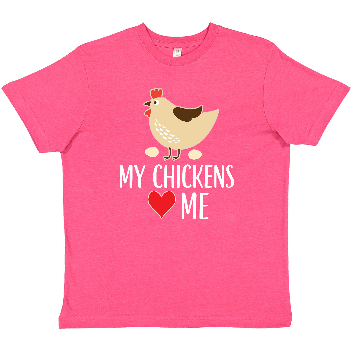 Inktastic My Chickens Love Me Youth T-Shirt Farm Fresh Animals Pets Funny Tee - Picture 5 of 6