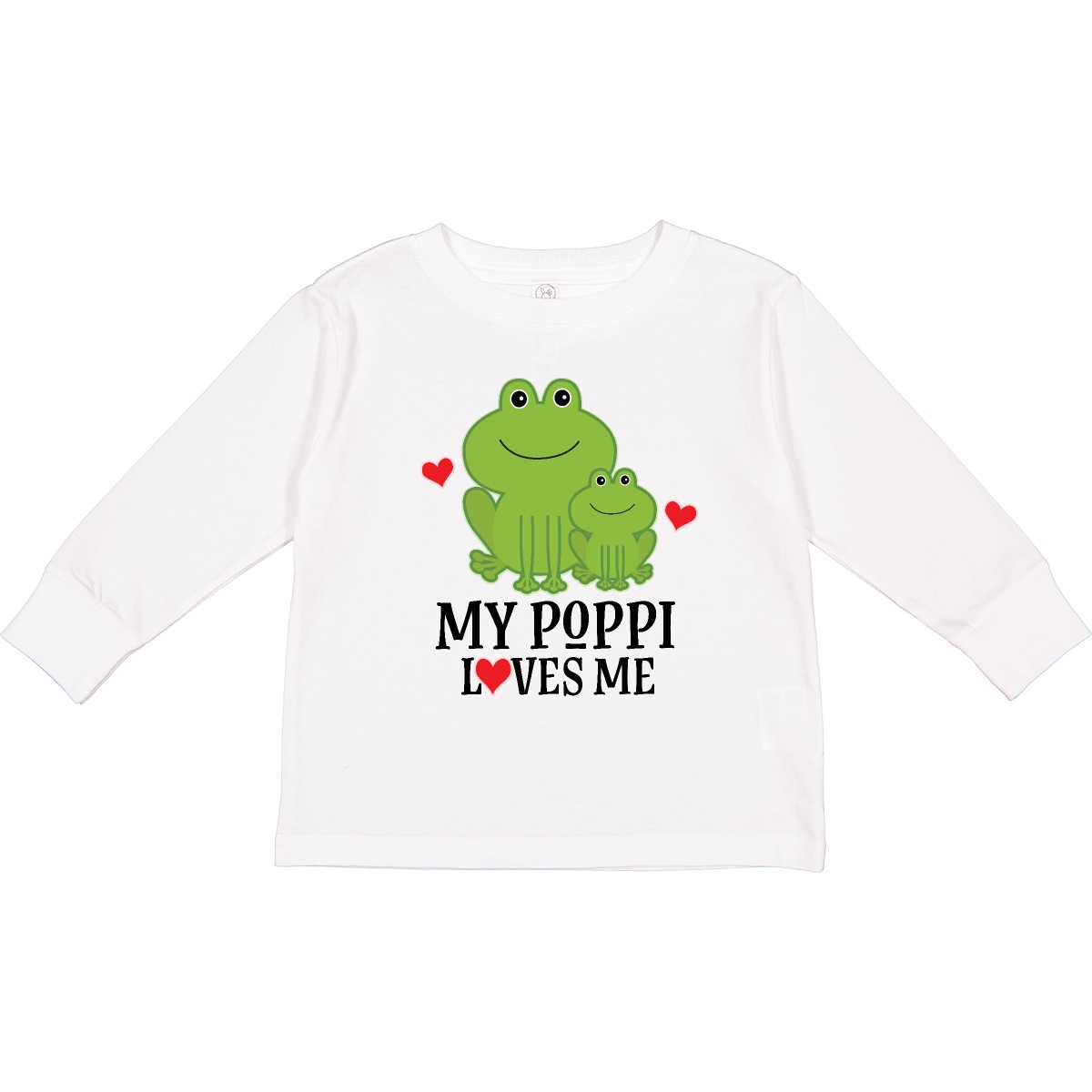専用ページ　S-1 Inktastic My Poppi Loves Me Grandson Frog Toddler Long Sleeve T