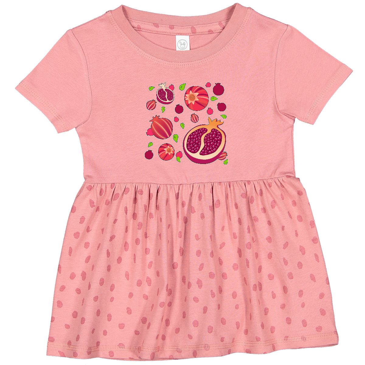 Inktastic Pomegranate Fruit Party Infant Dress Food Oval Seeds Rind Fun Sweet