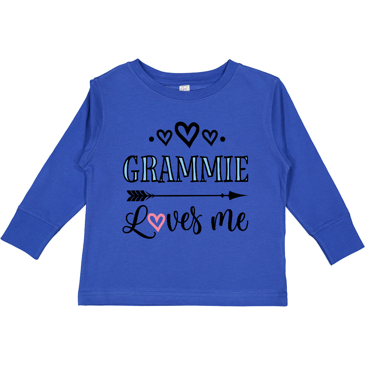 Inktastic Grammie Loves Me Arrow Childs Toddler Long Sleeve T-Shirt Grandkids - Picture 3 of 3