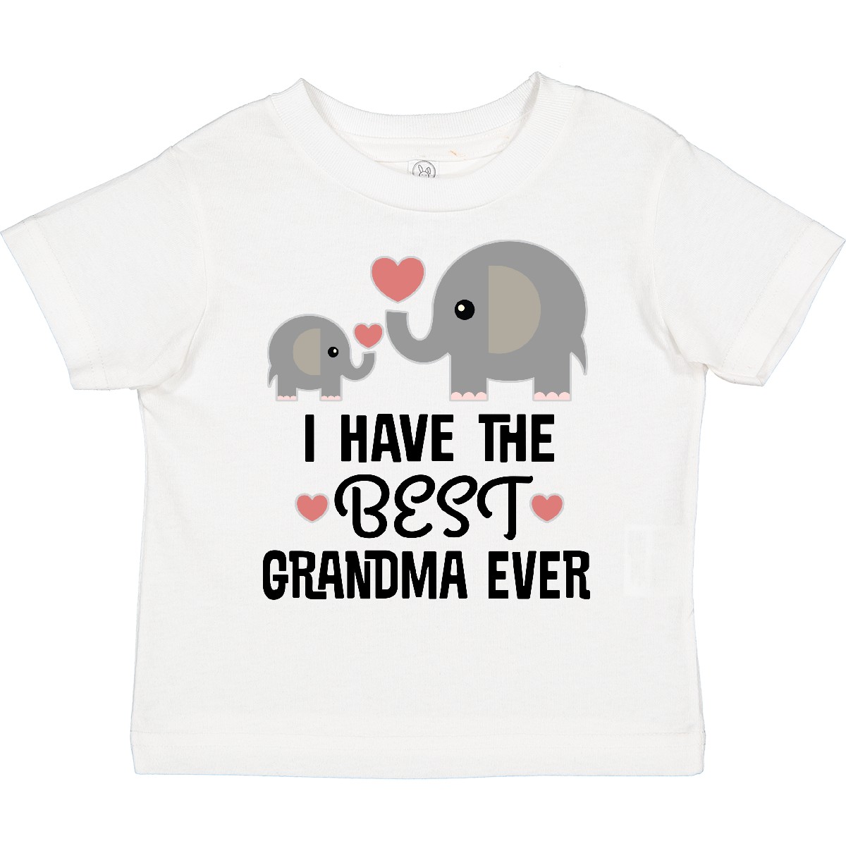Inktastic Grandkids Best Grandma Ever Toddler T-Shirt Grandson Elephant Cute Kid - Picture 9 of 9