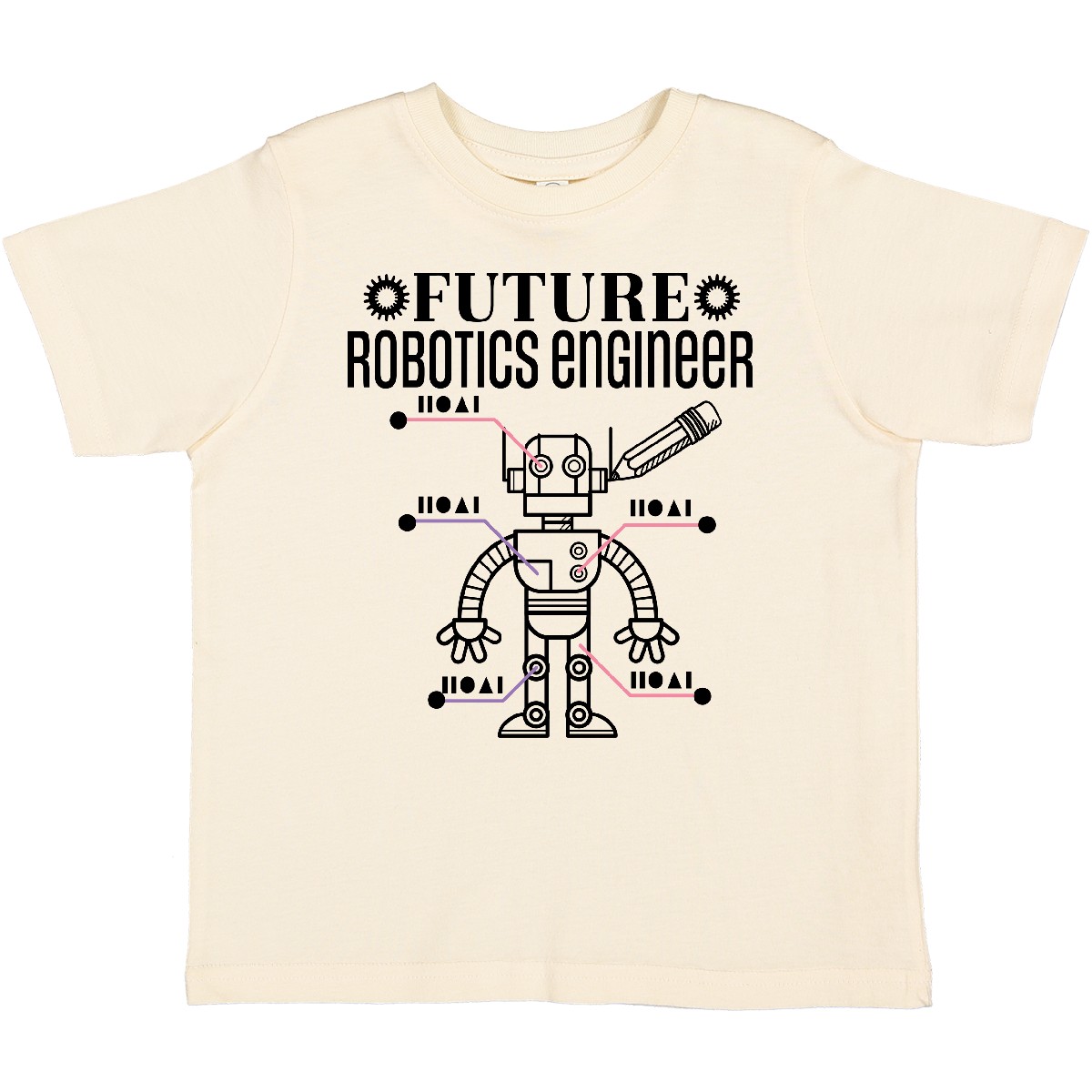 Inktastic Future Robotics Engineer Toddler T-Shirt Childs Kids Occupation Child - Picture 3 of 6