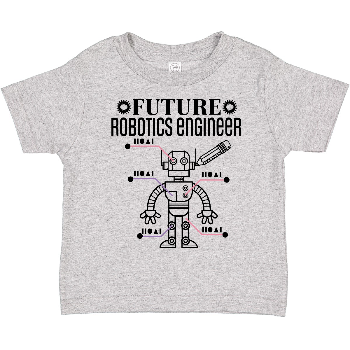 Inktastic Future Robotics Engineer Toddler T-Shirt Childs Kids Occupation Child - Picture 2 of 6