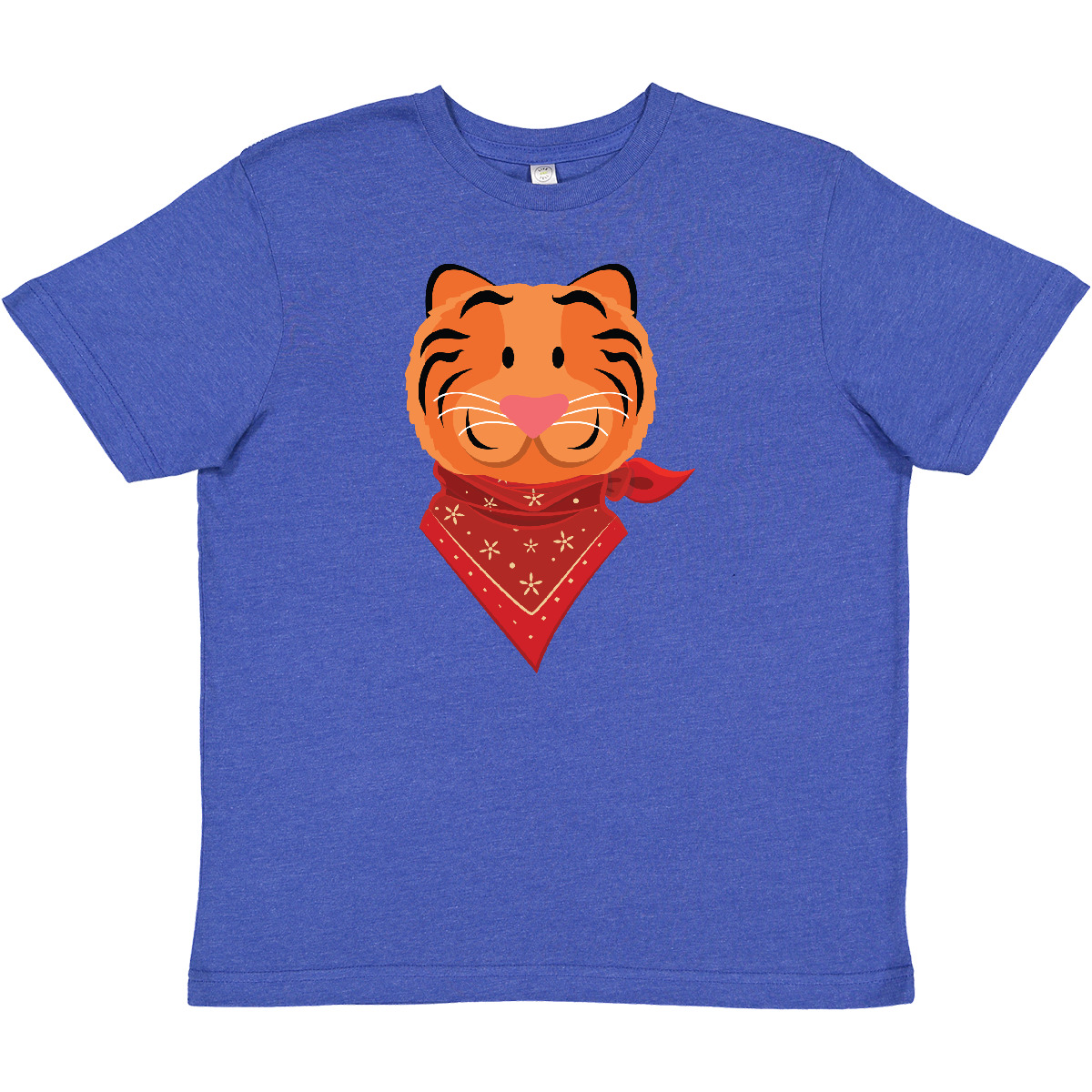 Inktastic Cowboy Tiger Western Boys Youth T-Shirt Funny Childs Cute Gift Tee Hws - Picture 2 of 2