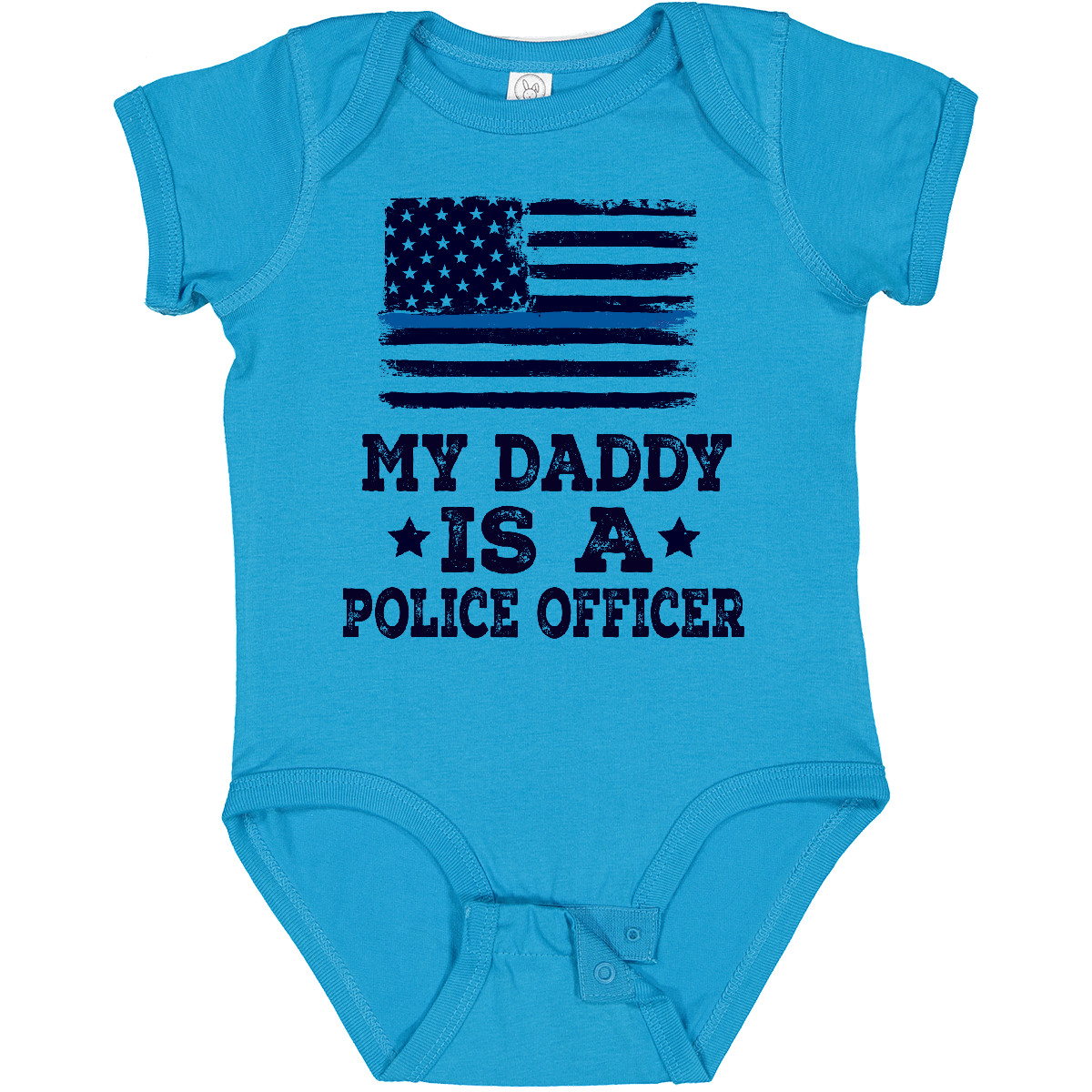 Inktastic Daddy Is A Police Officer Policeman Law Enforcement Baby Bodysuit Dad - Picture 13 of 14