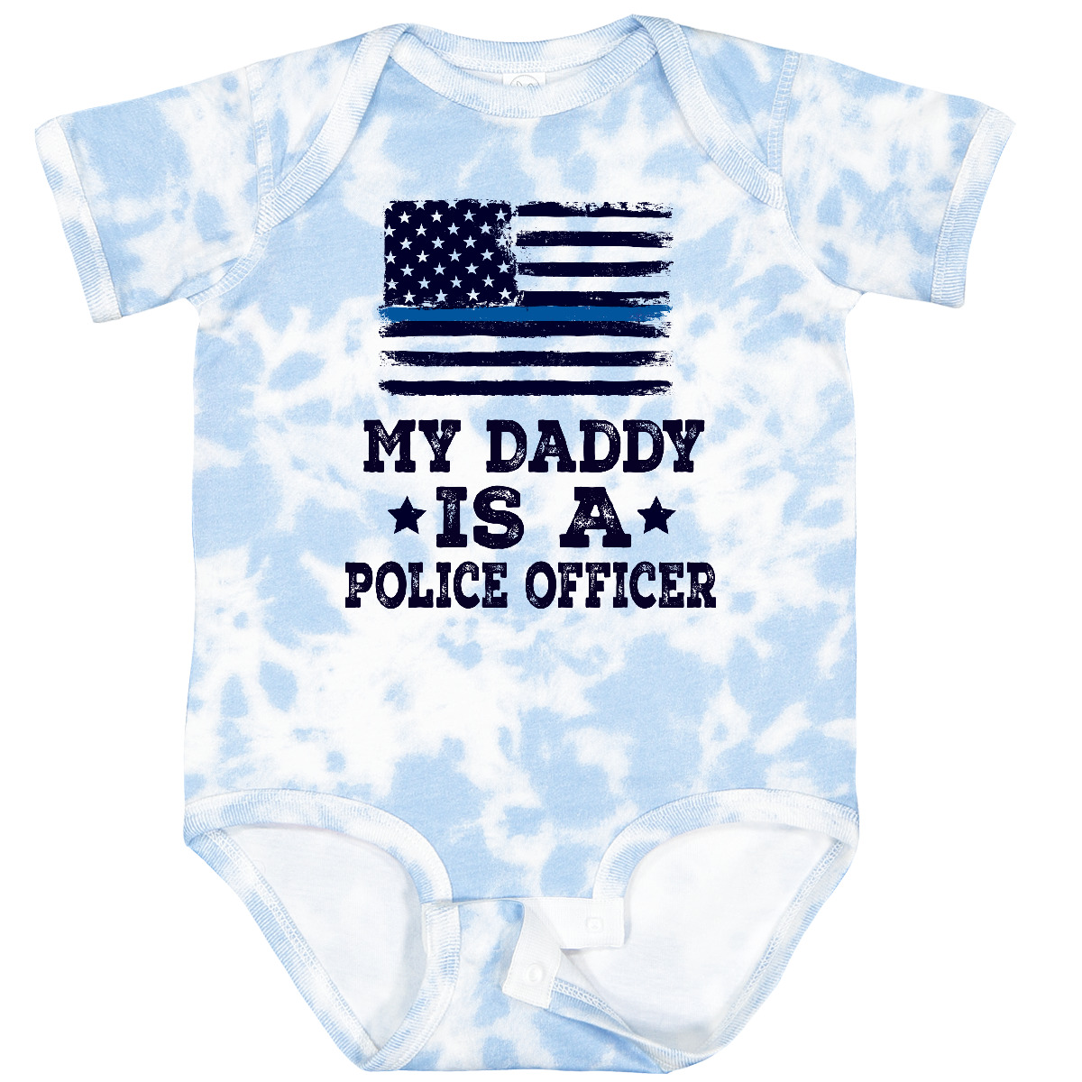 Inktastic Daddy Is A Police Officer Policeman Law Enforcement Baby Bodysuit Dad - Picture 12 of 14