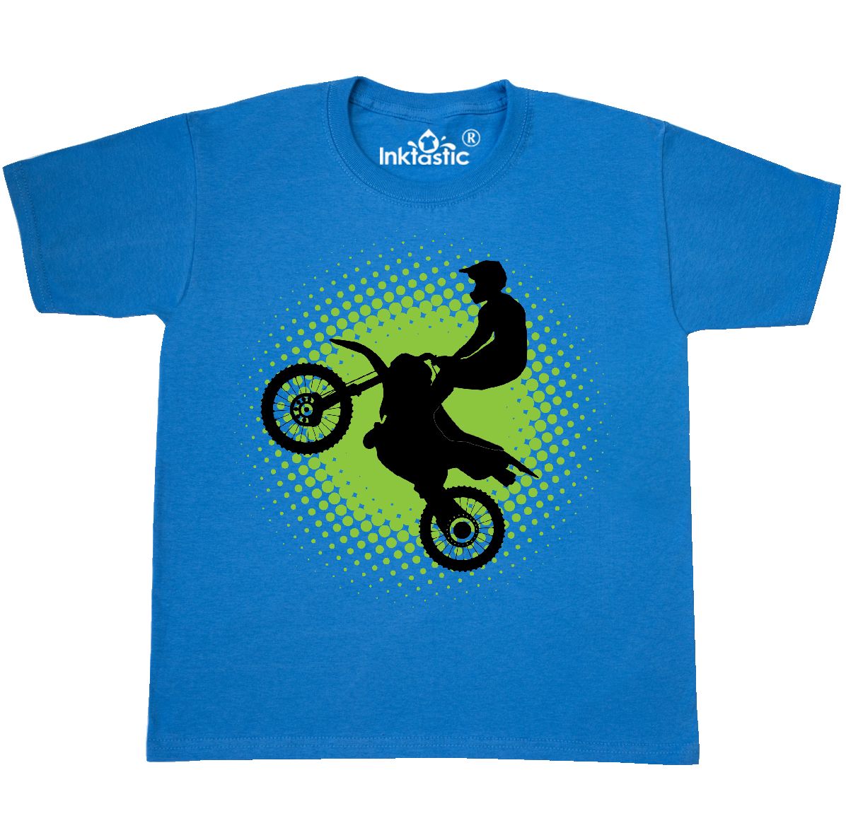 Inktastic Motocross Rider Freestyle Sports Youth T-Shirt Racing Stunts ...