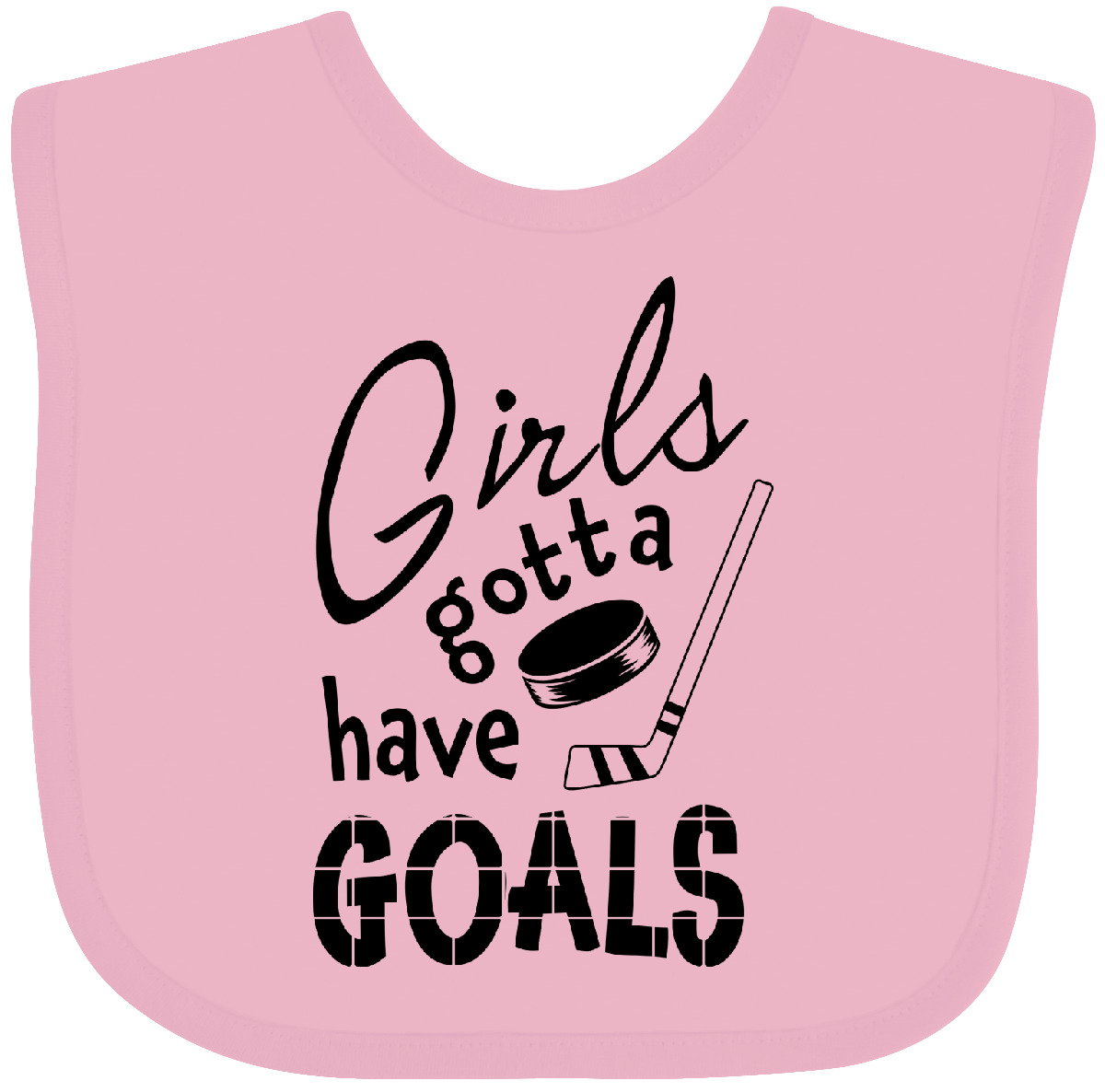 Inktastic Girls Gotta Have Goals - Hockeyspieler Baby Lätzchen Sport Zukunft Schläger Kind - Bild 4 von 10