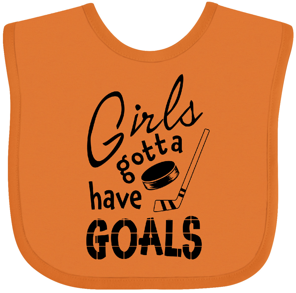 Inktastic Girls Gotta Have Goals - Hockeyspieler Baby Lätzchen Sport Zukunft Schläger Kind - Bild 3 von 10
