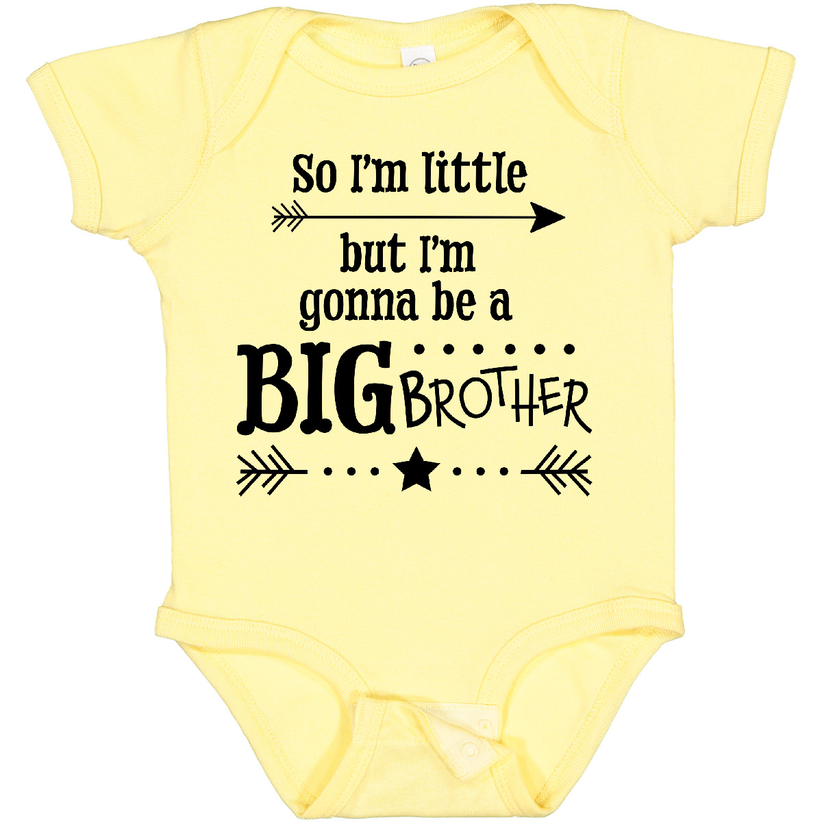 Inktastic So I'm Little, But I'm Gonna To Be A Big Brother Baby Bodysuit New - Picture 3 of 17