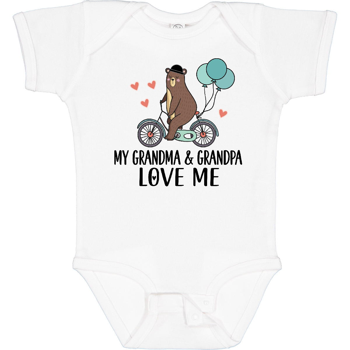 Inktastic Grandma Grandpa Love Me Baby Bodysuit Grandson Boys One-piece Infant - Picture 10 of 11