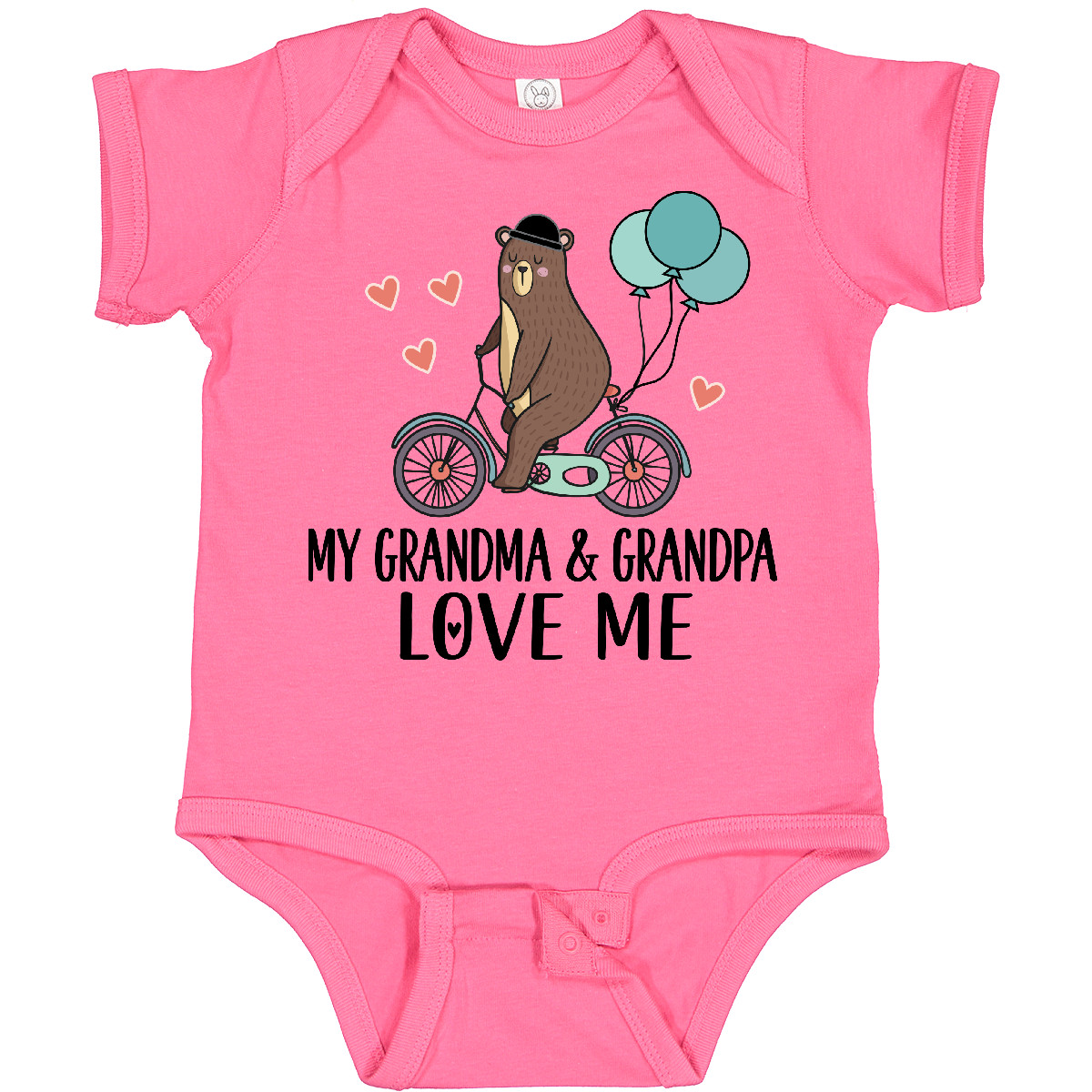 Inktastic Grandma Grandpa Love Me Baby Bodysuit Grandson Boys One-piece Infant - Picture 5 of 11