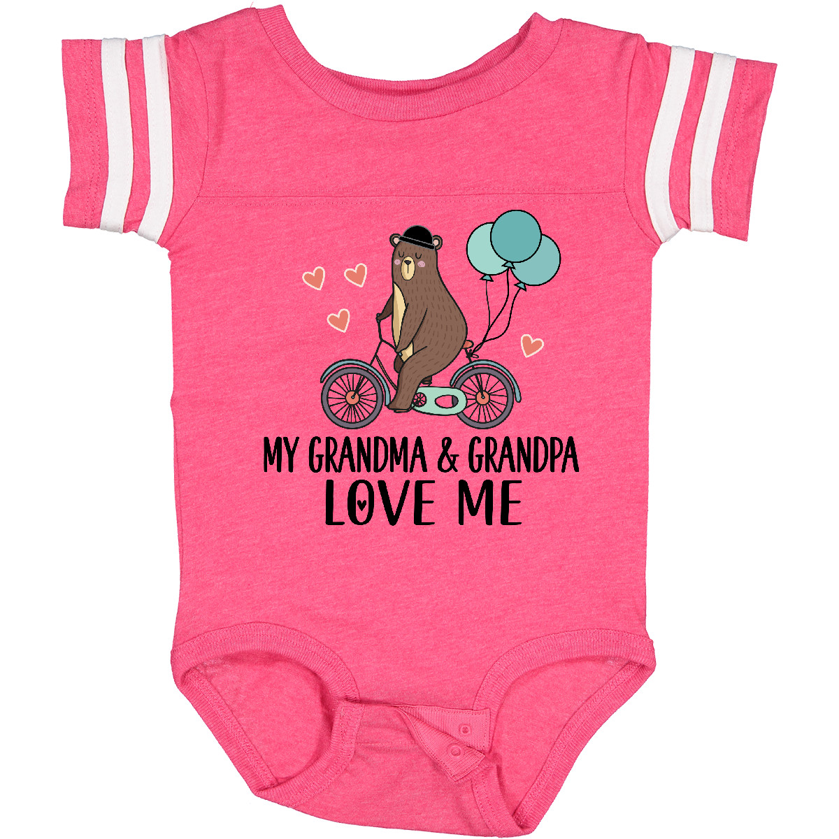 Inktastic Grandma Grandpa Love Me Baby Bodysuit Grandson Boys One-piece Infant - Picture 3 of 11