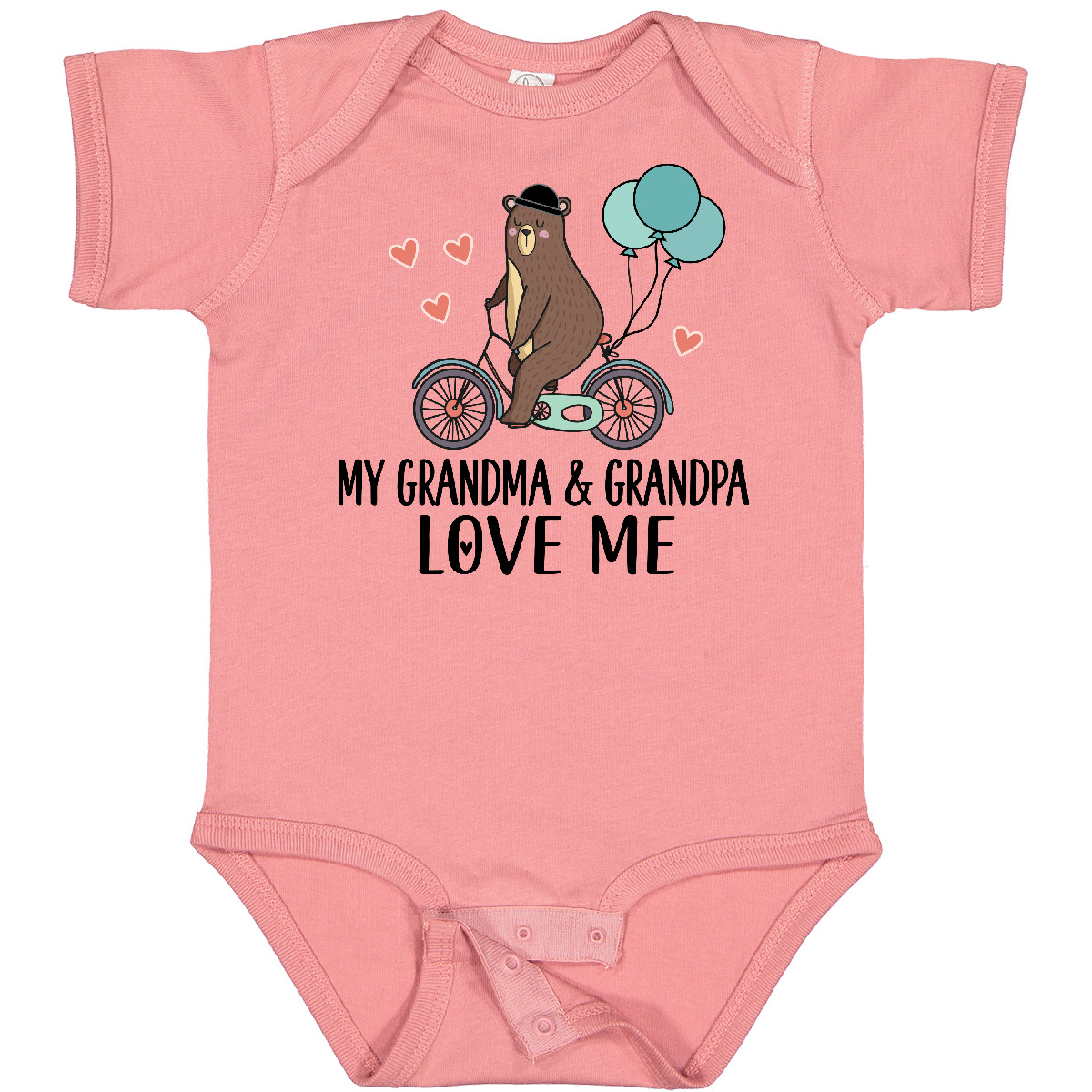 Inktastic Grandma Grandpa Love Me Baby Bodysuit Grandson Boys One-piece Infant - Picture 6 of 11