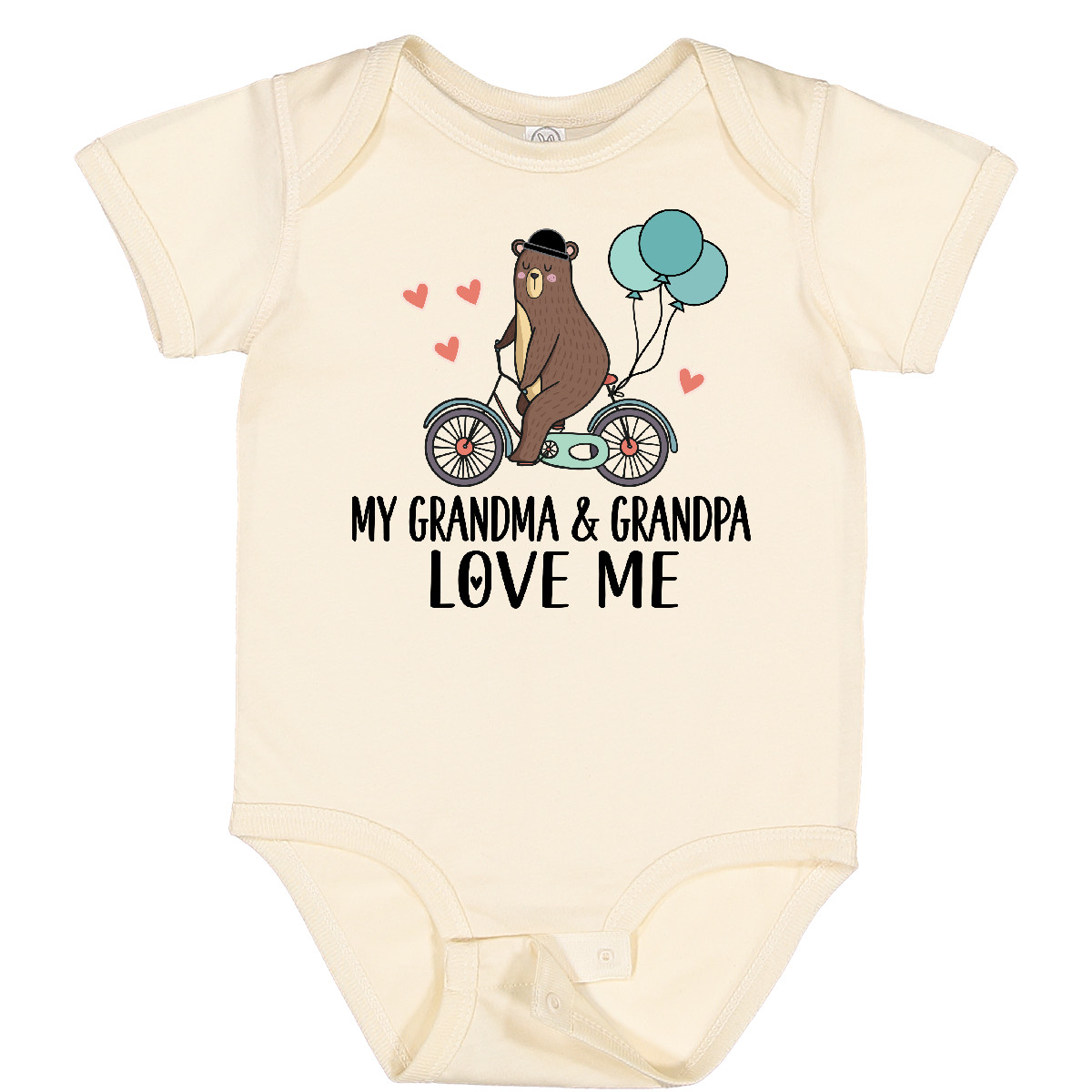 Inktastic Grandma Grandpa Love Me Baby Bodysuit Grandson Boys One-piece Infant - Picture 7 of 11