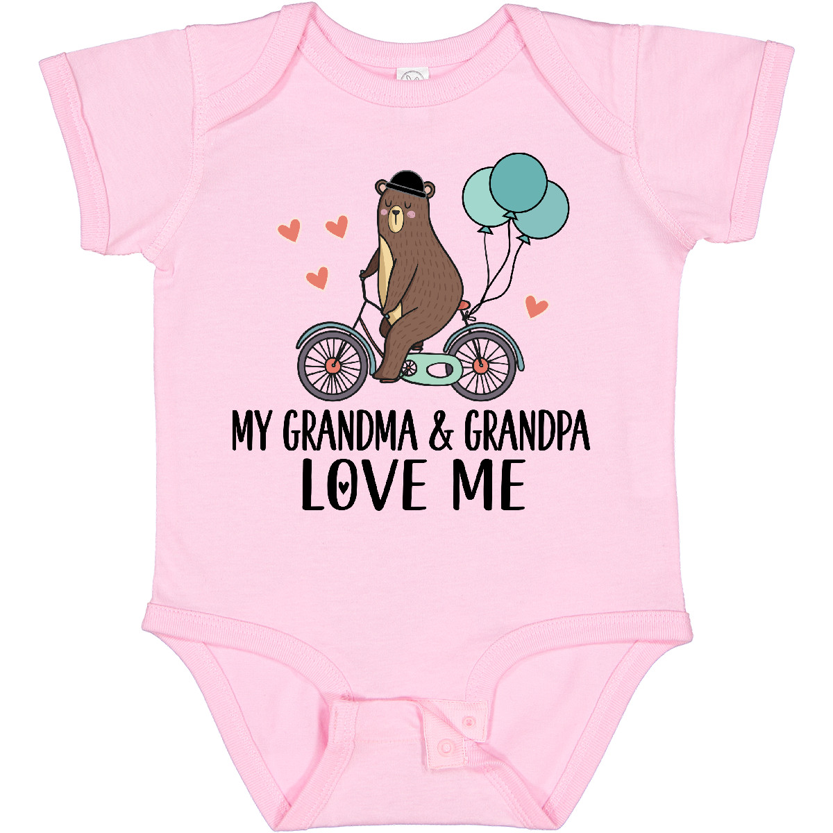 Inktastic Grandma Grandpa Love Me Baby Bodysuit Grandson Boys One-piece Infant - Picture 8 of 11