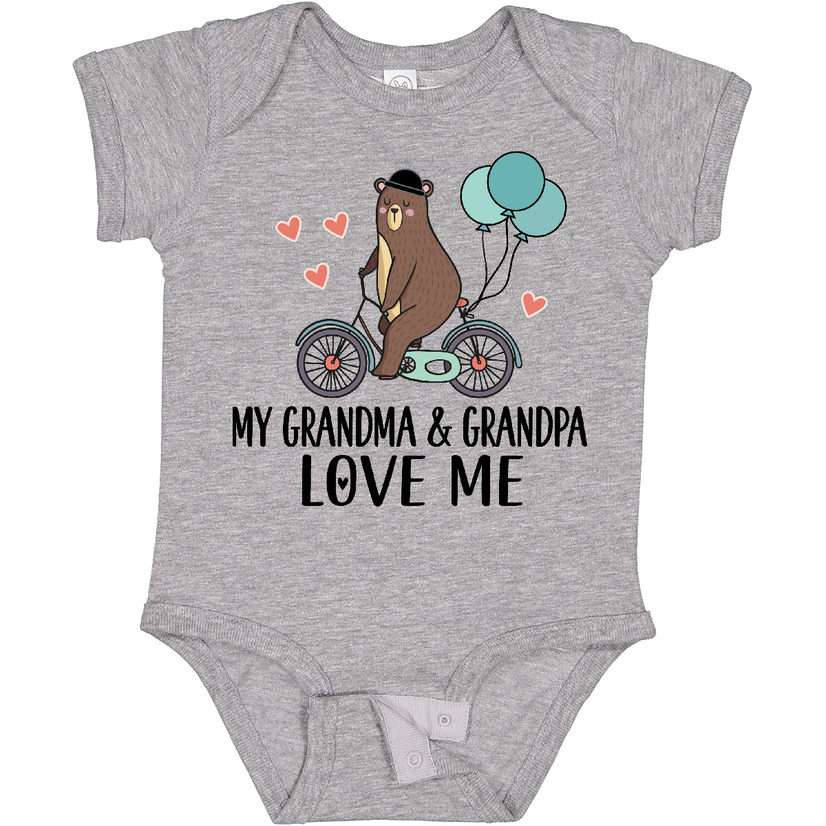 Inktastic Grandma Grandpa Love Me Baby Bodysuit Grandson Boys One-piece Infant - Picture 4 of 11