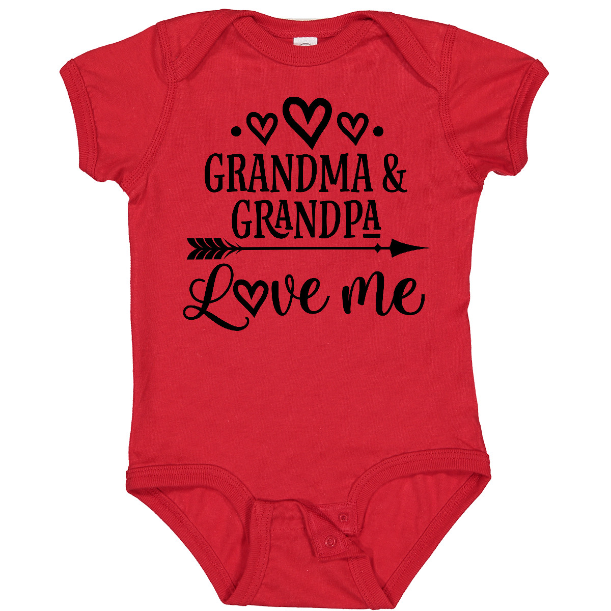 Inktastic Grandma Grandpa Love Me Arrow Baby Bodysuit Grandkids Granddaughter - Picture 12 of 16