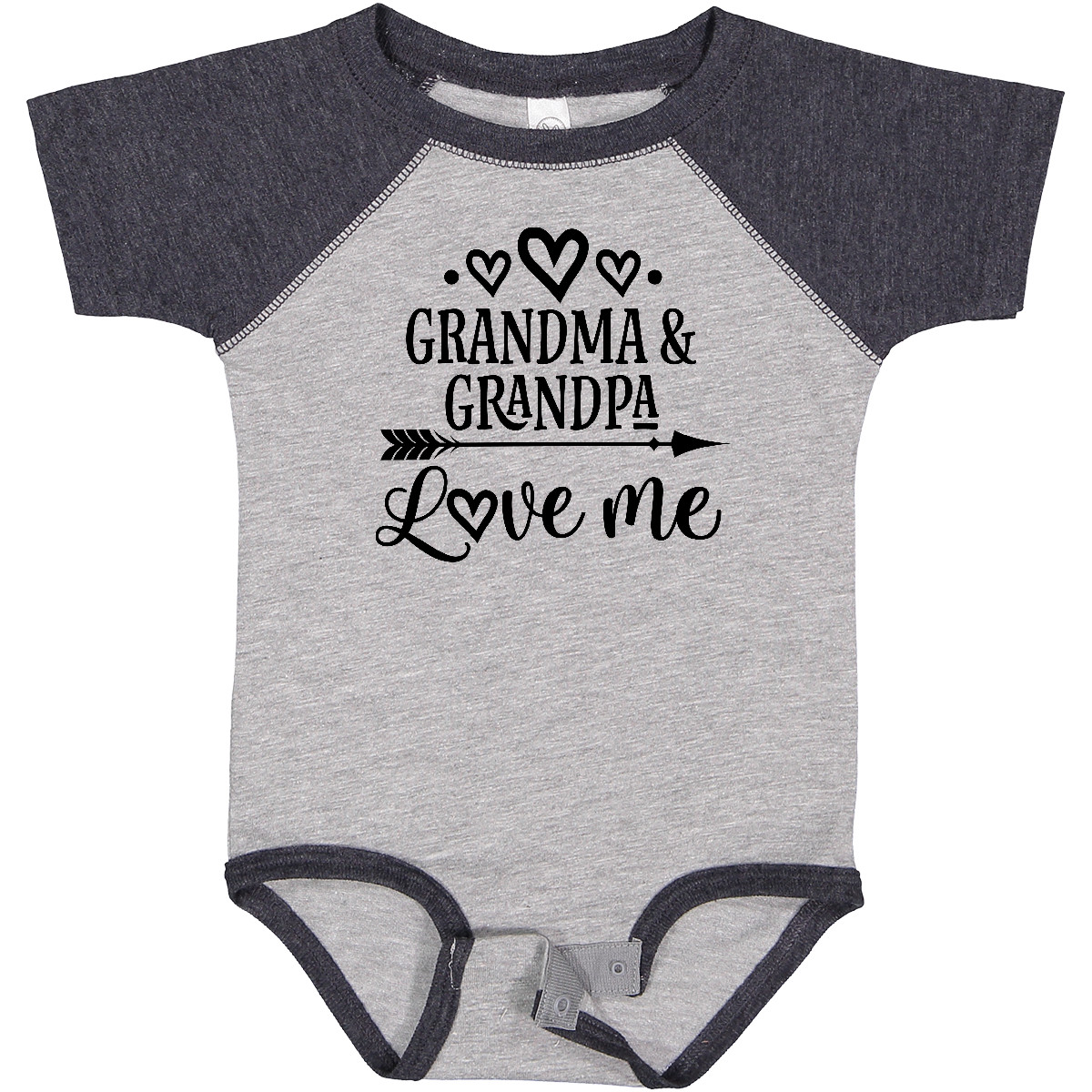 Inktastic Grandma Grandpa Love Me Arrow Baby Bodysuit Grandkids Granddaughter - Picture 5 of 16