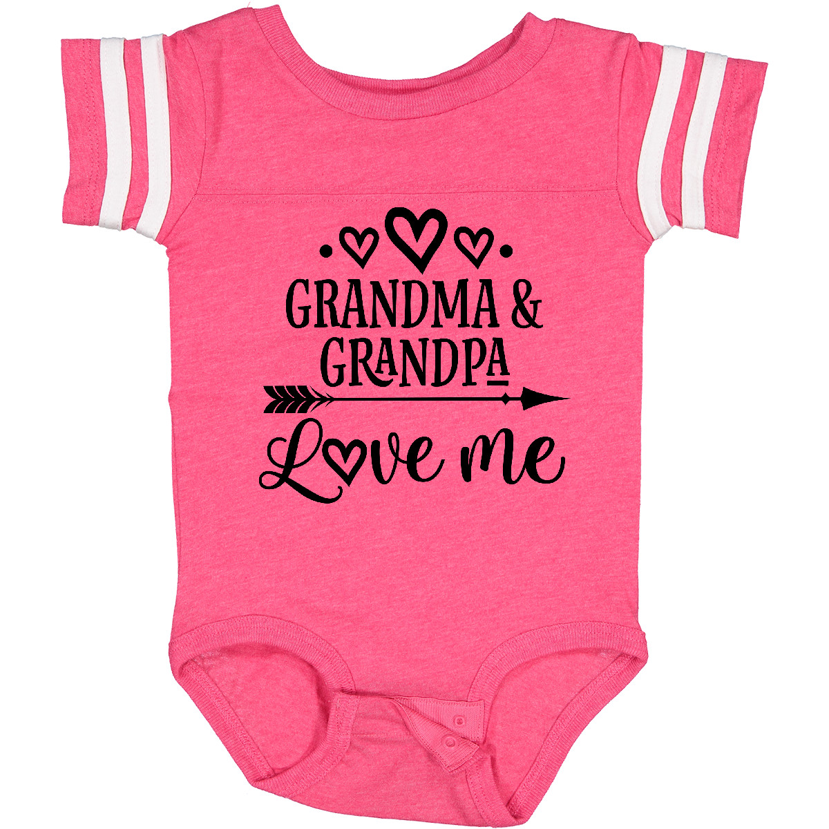 Inktastic Grandma Grandpa Love Me Arrow Baby Bodysuit Grandkids Granddaughter - Picture 3 of 16