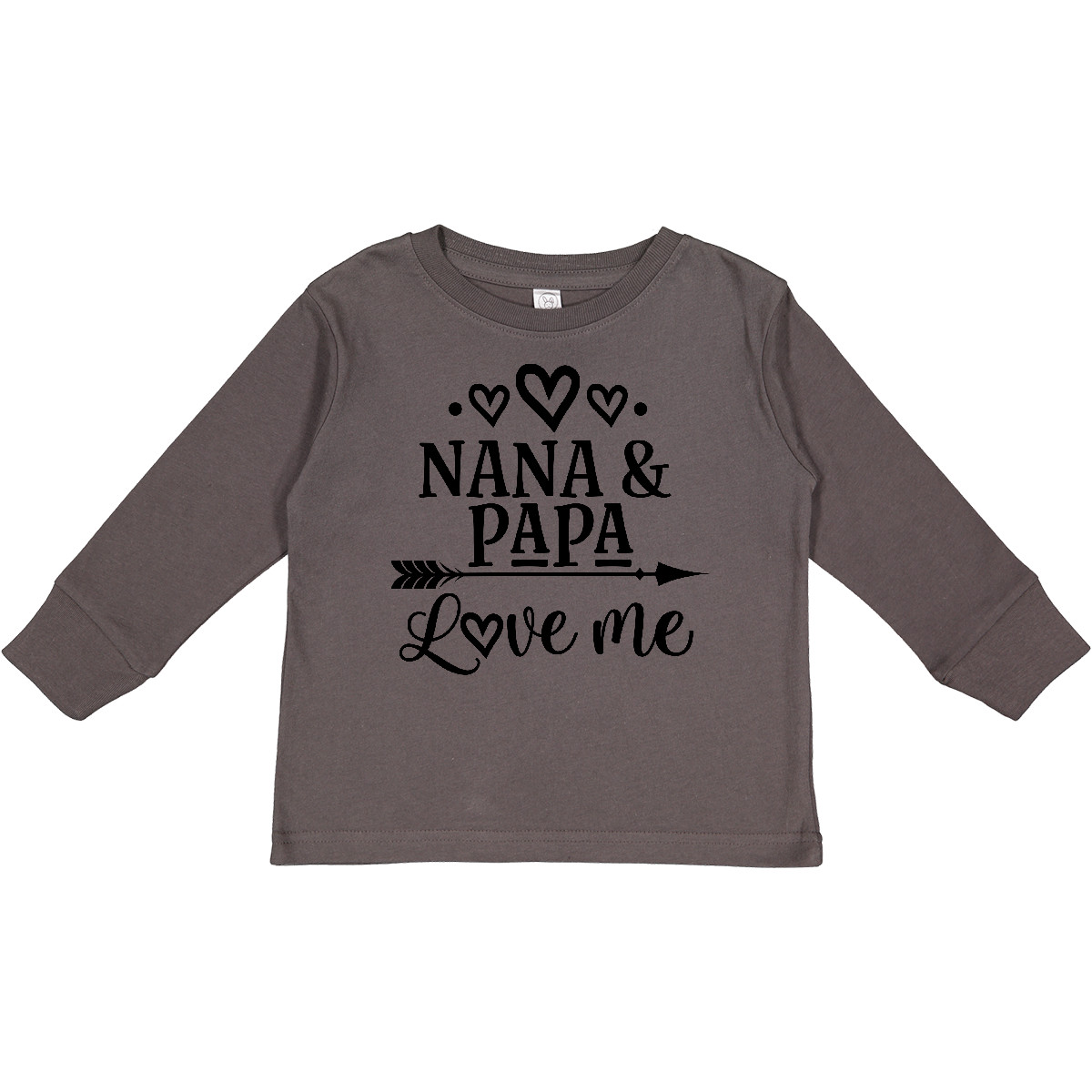 Inktastic Nana Papa Love Me Grandchild Toddler Long Sleeve T-Shirt Granddaughter - Picture 2 of 5