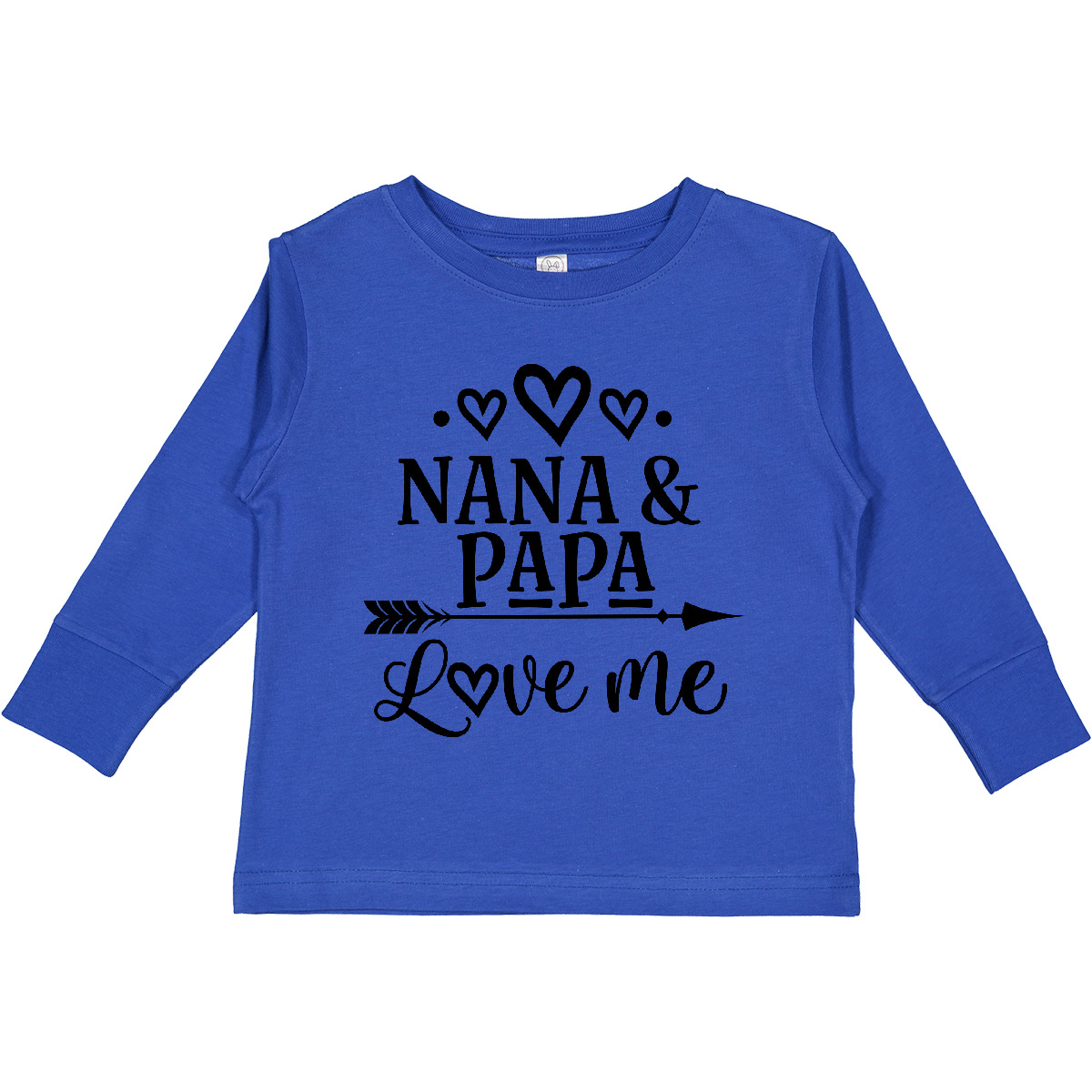 Inktastic Nana Papa Love Me Grandchild Toddler Long Sleeve T-Shirt Granddaughter - Picture 5 of 5