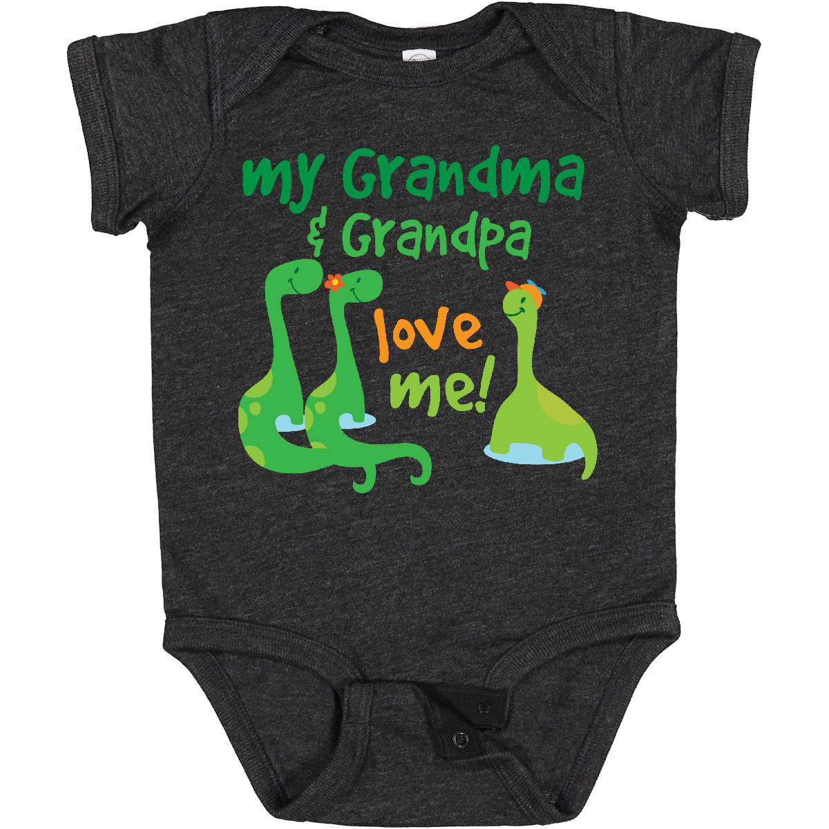 Inktastic Grandma Grandpa Love Me Dinosaurs Baby Bodysuit Grandkids Grandchild - Picture 7 of 9