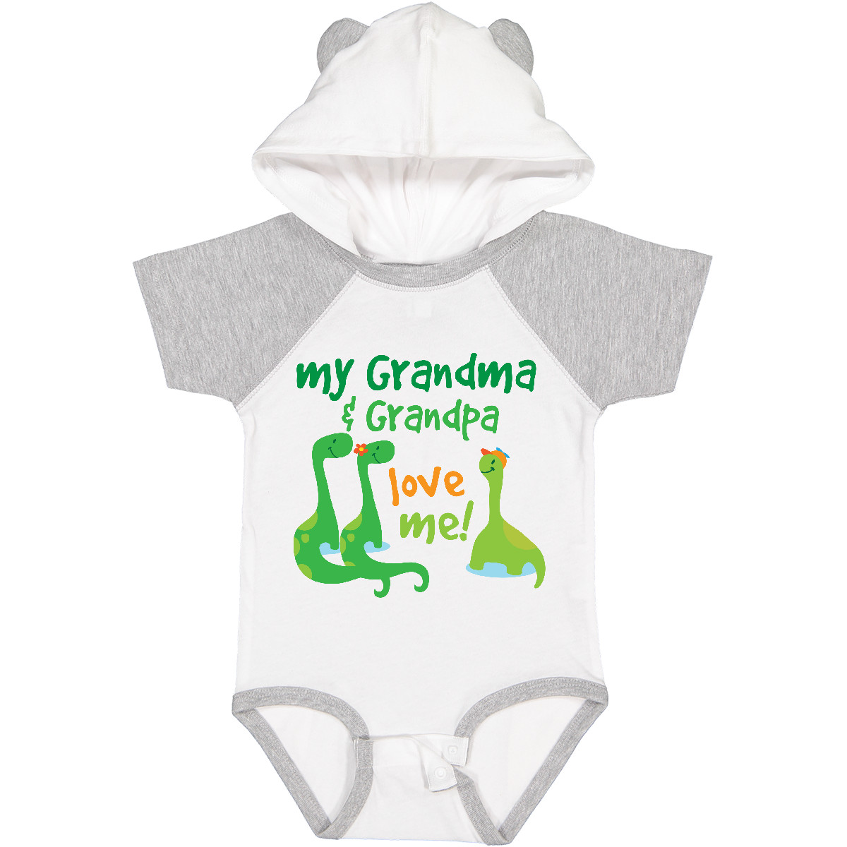 Inktastic Grandma Grandpa Love Me Dinosaurs Baby Bodysuit Grandkids Grandchild - Picture 8 of 9