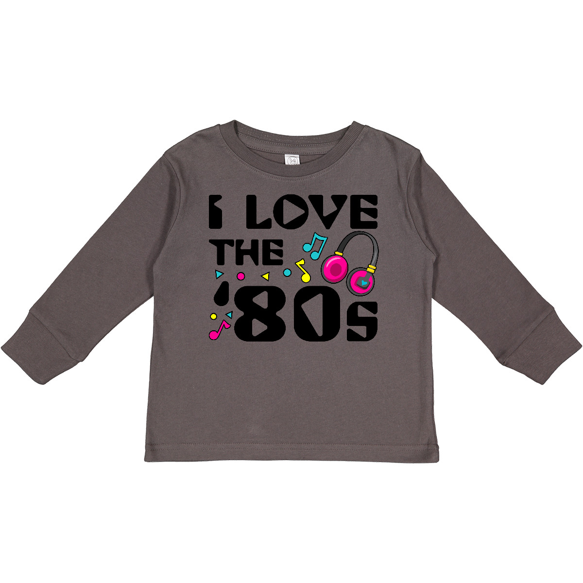 Inktastic I Love The '80s-musical Notes Toddler Long Sleeve T-Shirt 80s Eighties - Picture 3 of 6
