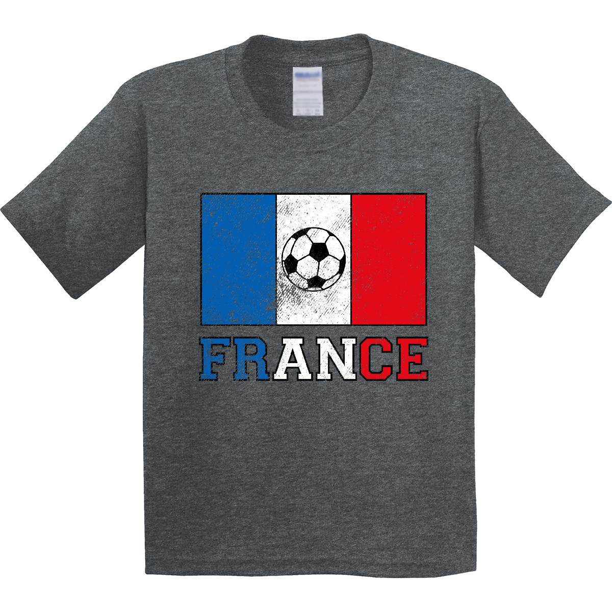 Inktastic French Soccer Youth T-Shirt France Futbol Fan Lover Flag Tee Kids Teen - Picture 3 of 5