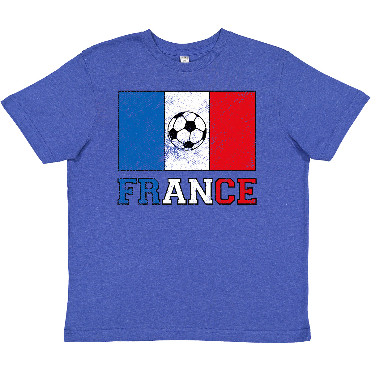 Inktastic French Soccer Youth T-Shirt France Futbol Fan Lover Flag Tee Kids Teen - Picture 5 of 5
