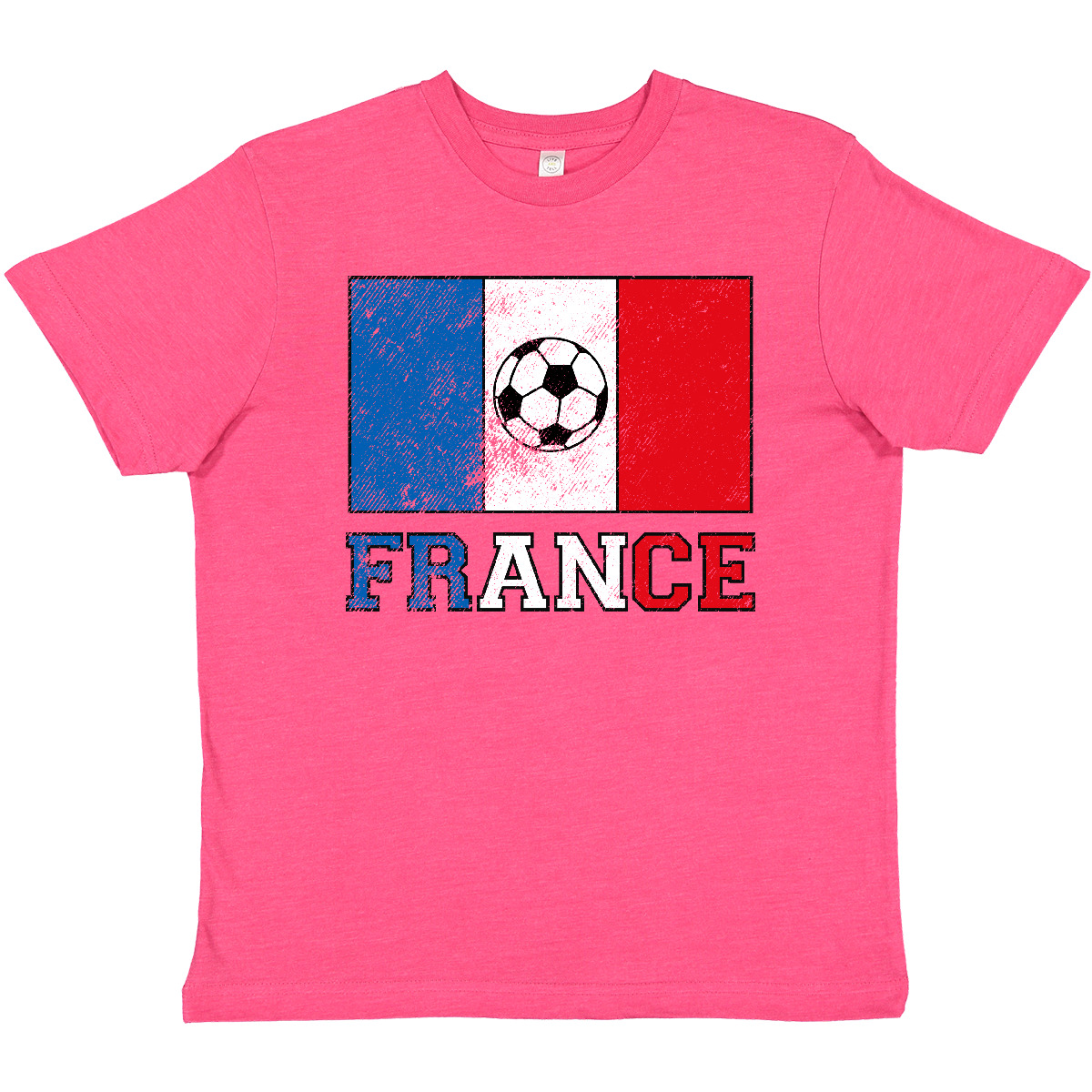Inktastic French Soccer Youth T-Shirt France Futbol Fan Lover Flag Tee Kids Teen - Picture 4 of 5