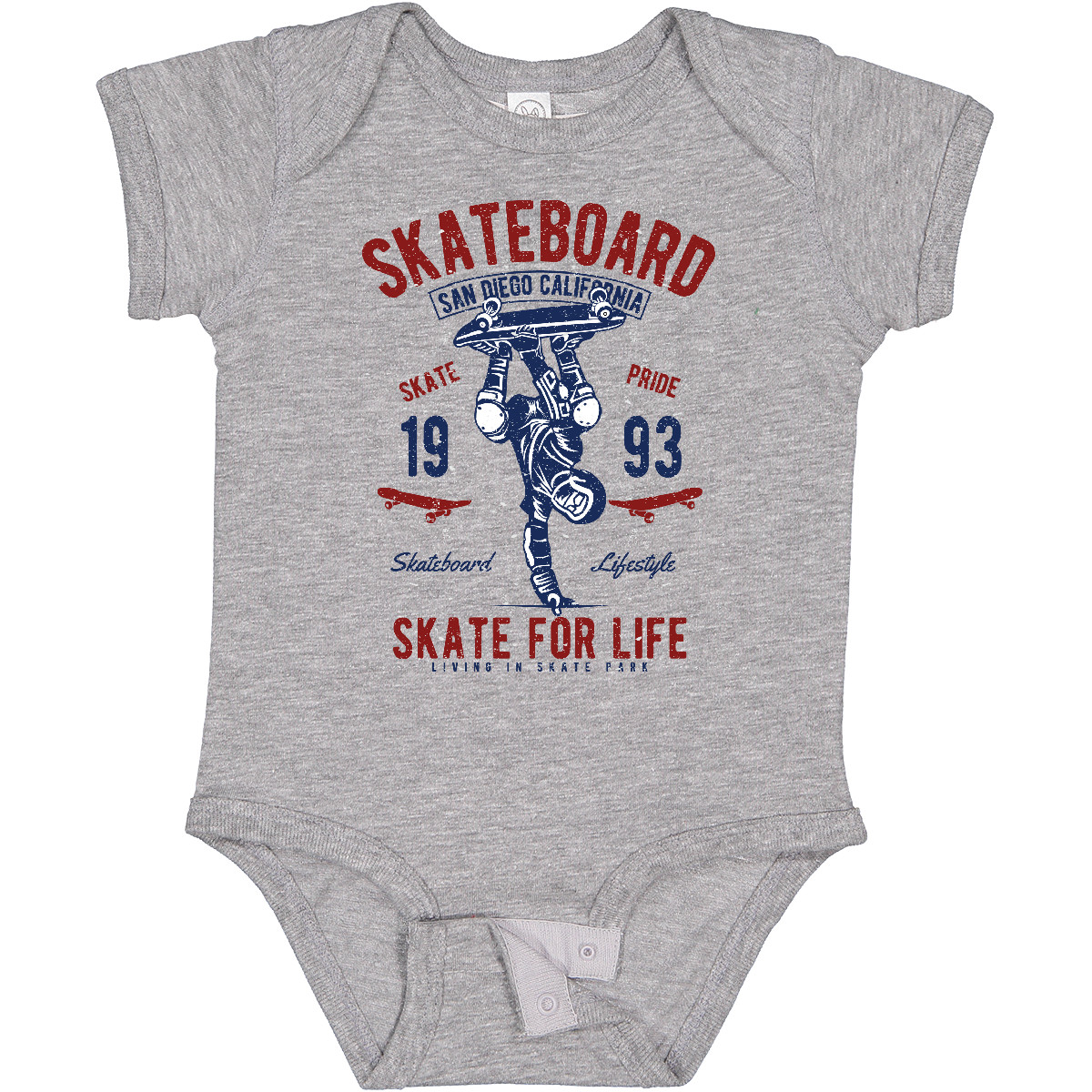Inktastic Skateboard For Life Baby Bodysuit Skateboarding Skate Extreme Sports