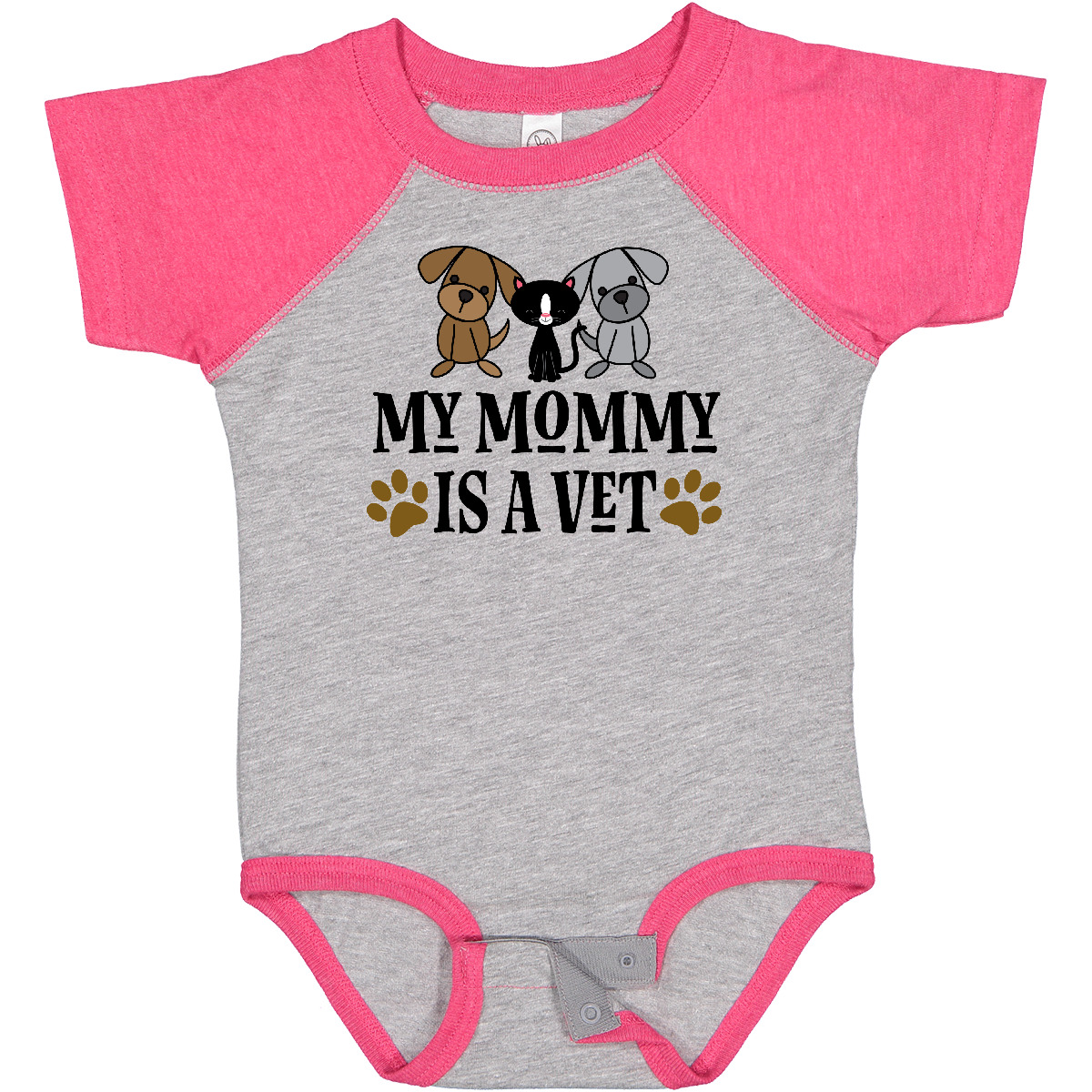 Inktastic Tierarzt Mama ist Tierarzt Baby Body Mama Kinder Jungen Mädchen Säugling - Bild 3 von 15