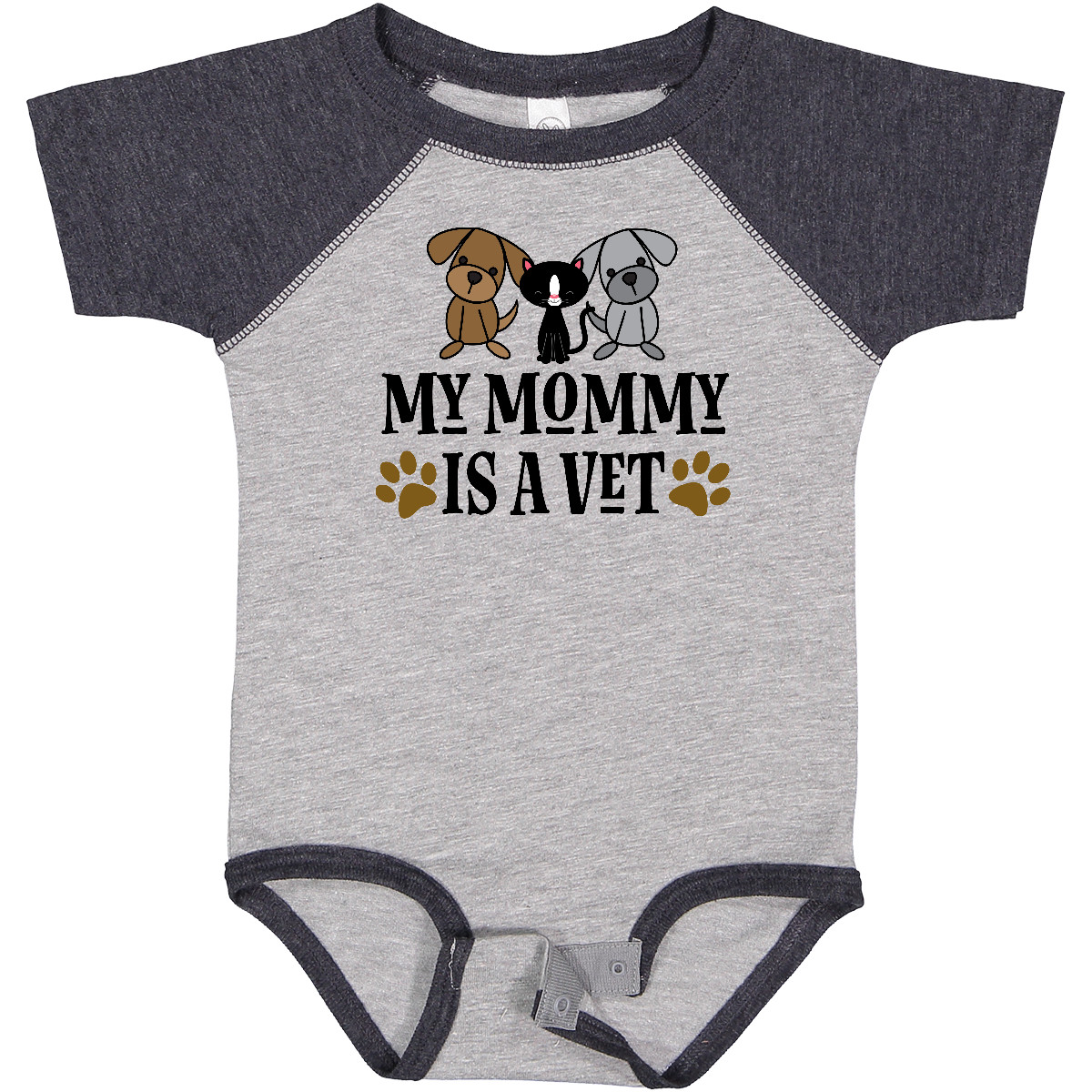Inktastic Tierarzt Mama ist Tierarzt Baby Body Mama Kinder Jungen Mädchen Säugling - Bild 8 von 15