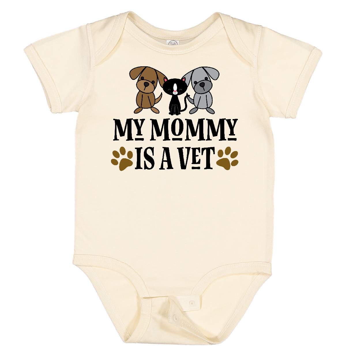 Inktastic Tierarzt Mama ist Tierarzt Baby Body Mama Kinder Jungen Mädchen Säugling - Bild 11 von 15