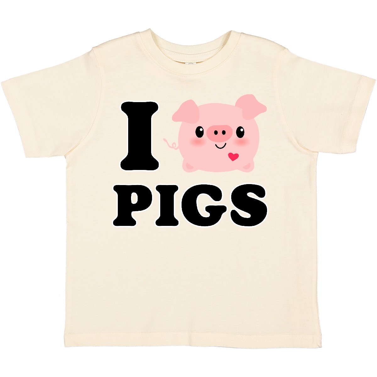 Inktastic I Love Pigs Kleinkind T-Shirt Chibi Liebhaber Bauernhof Oink Pinkinkart Kinder Geschenk - Bild 9 von 13