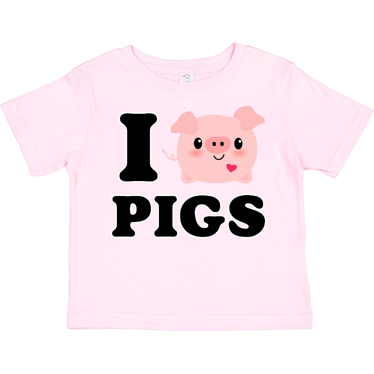 Inktastic I Love Pigs Kleinkind T-Shirt Chibi Liebhaber Bauernhof Oink Pinkinkart Kinder Geschenk - Bild 10 von 13