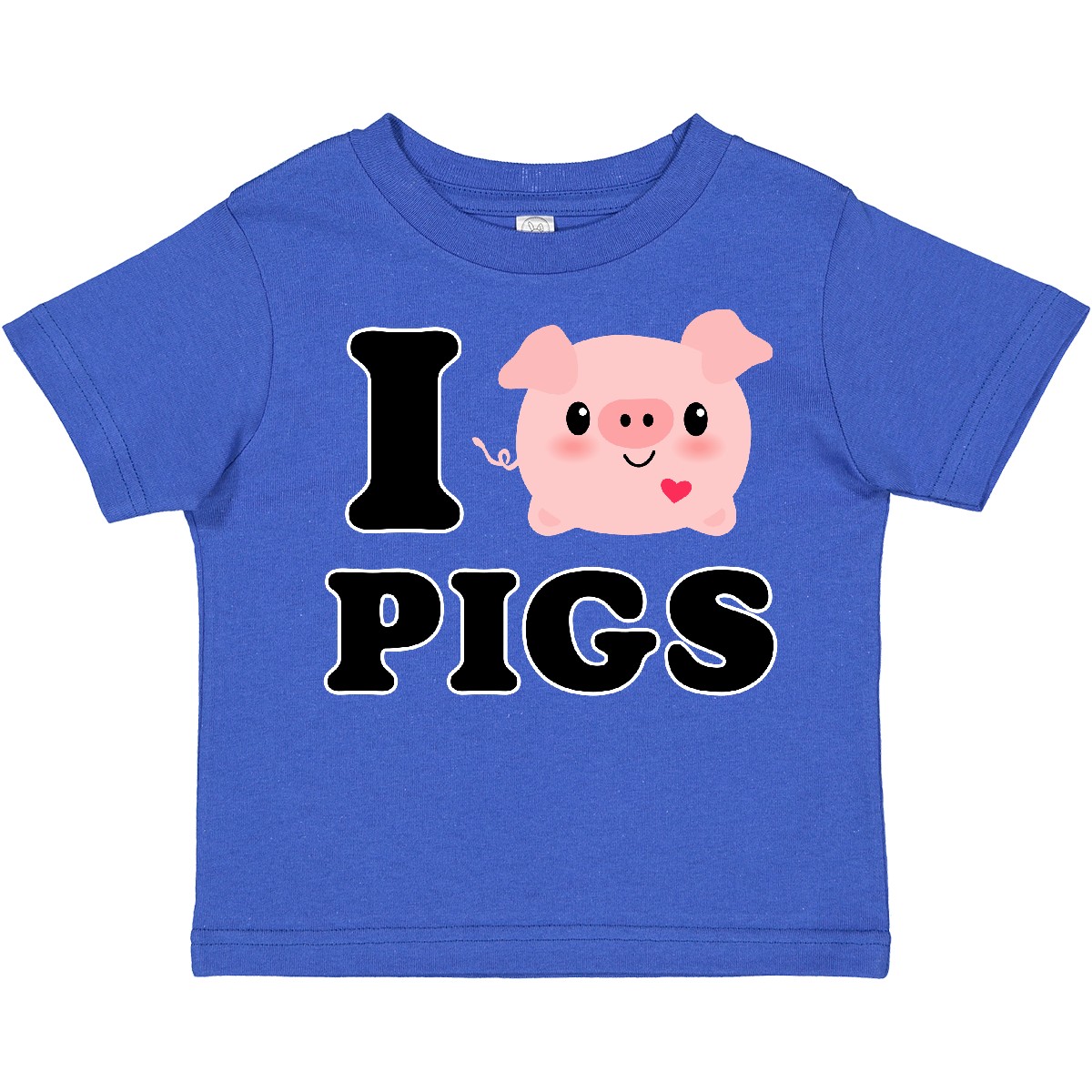 Inktastic I Love Pigs Kleinkind T-Shirt Chibi Liebhaber Bauernhof Oink Pinkinkart Kinder Geschenk - Bild 11 von 13